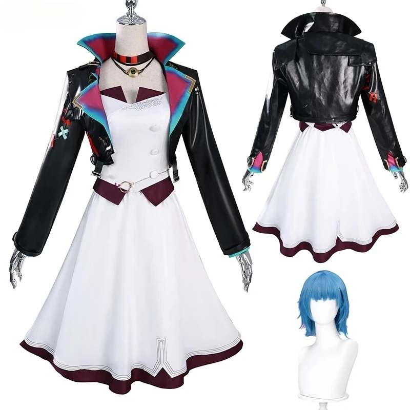 Arcane LOL Powder Wig Jinx Cosplay Women Costume for Female Girls Disguise Clothing Outfits Halloween Carnival Roleplay Suit
Arcane LOL Powder Wig Jinx Cosplay Women Costume for Female Girls Disguise Clothing Outfits Halloween Carnival Roleplay Suit