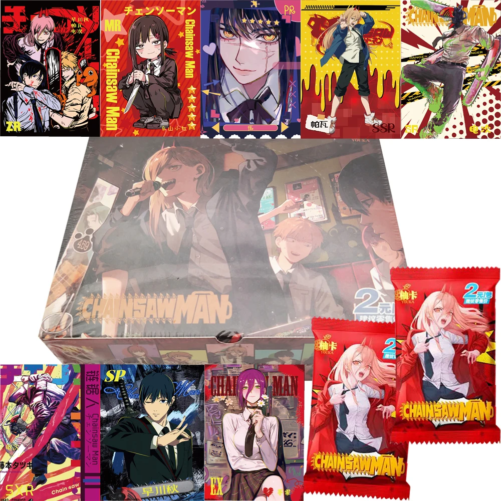 Popular Fantasy Anime Chainsaw Man Collection Card Highly Beloved Characters Visual Exquisite Art Peripheral Cards Festival Gift
Popular Fantasy Anime Chainsaw Man Collection Card Highly Beloved Characters Visual Exquisite Art Peripheral Cards Festival Gift