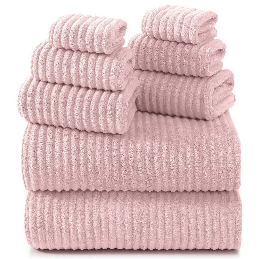 Pink Microfiber Bath Towels Set 8 Piece 70x35 Inches Bathroom Towels of 8 Large, Oversized Bath Towel with 2 Hair Towel Wrap, H
Pink Microfiber Bath Towels Set 8 Piece 70x35 Inches Bathroom Towels of 8 Large, Oversized Bath Towel with 2 Hair Towel Wrap, H