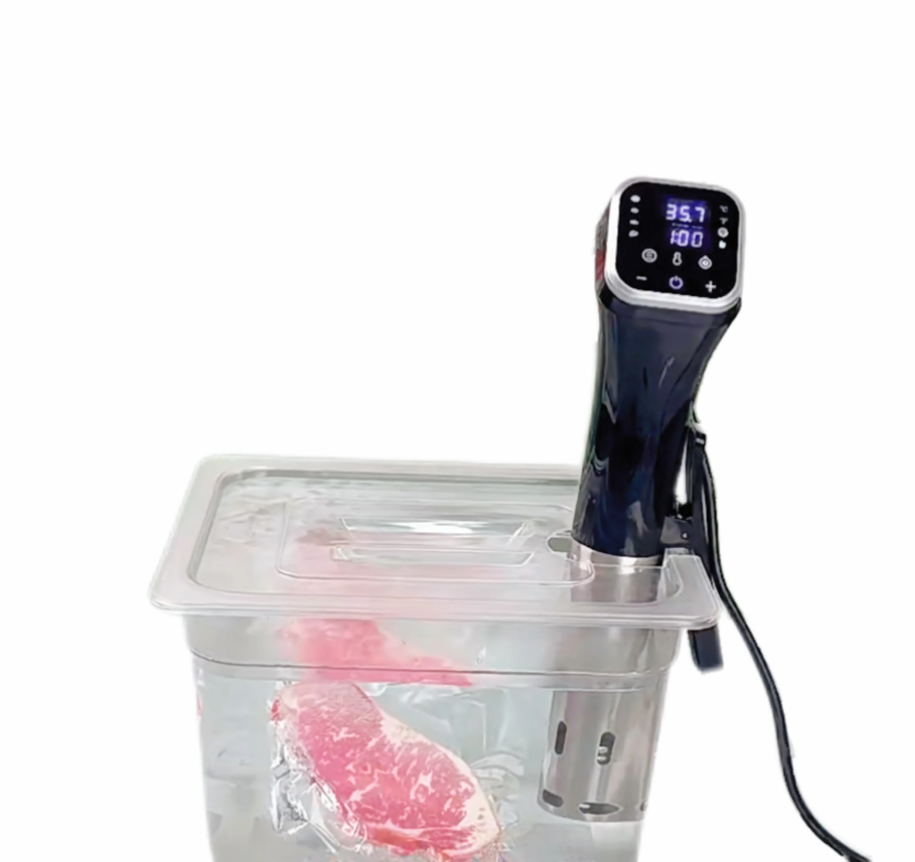 SFLF Portable Vacuum Sous Vide Cooker Stick Cooker Immersion Slow Cooker with Wifi Temperature Controller Smart Sous-Vide
SFLF Portable Vacuum Sous Vide Cooker Stick Cooker Immersion Slow Cooker with Wifi Temperature Controller Smart Sous-Vide