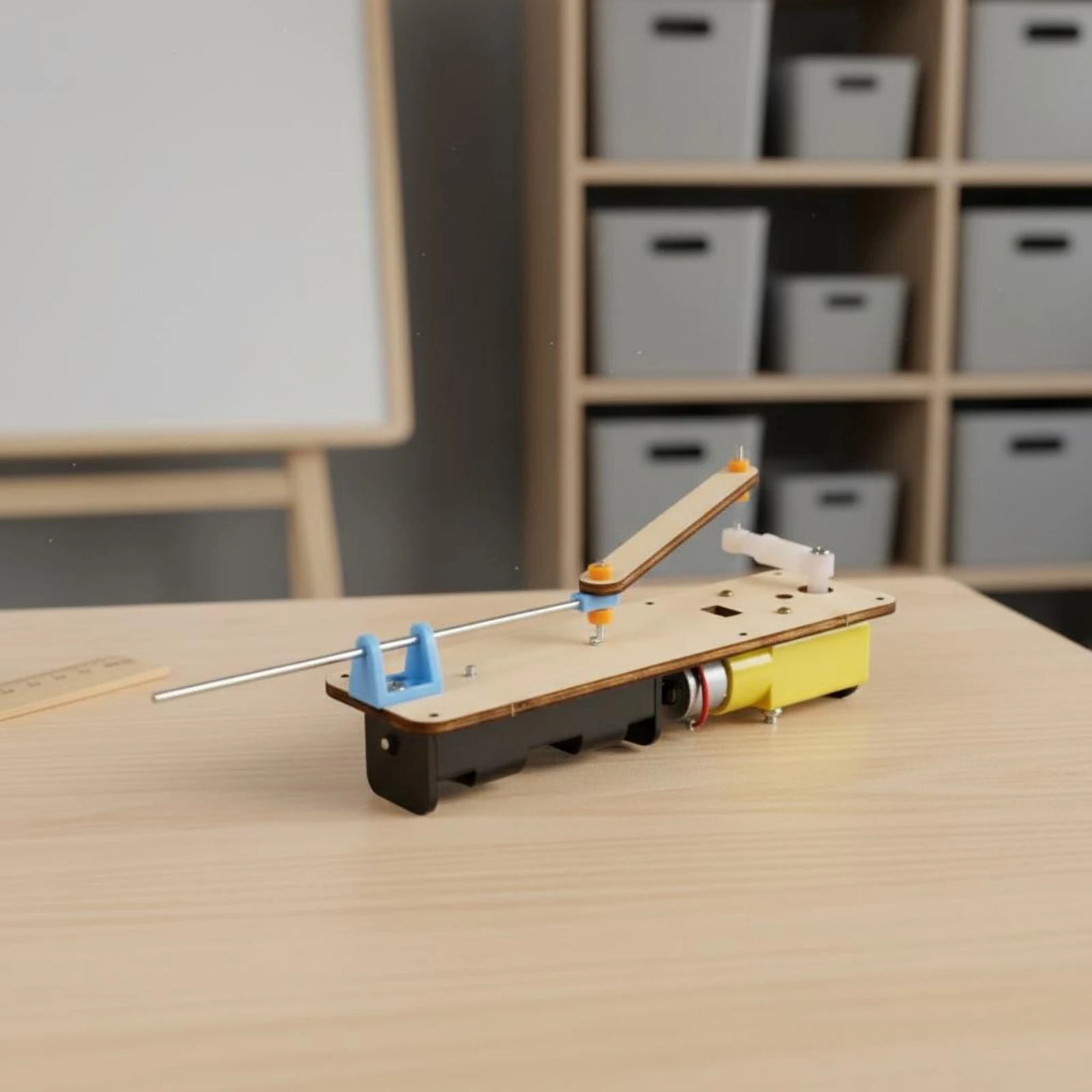 Reciprocating Linkage Model Telescoping Rod Linear-Motion Linkage Classroom Apparatus Pre-Drilled Holes Plastic Couplers
Reciprocating Linkage Model Telescoping Rod Linear-Motion Linkage Classroom Apparatus Pre-Drilled Holes Plastic Couplers