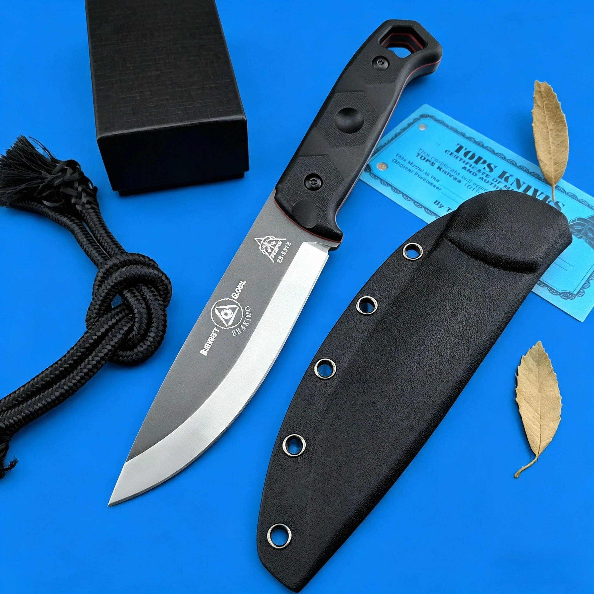 D2 Steel Fixed Blade for Outdoor Use – Nylon-Fiberglass Grip Heavy-Duty Camping Tool Includes Sheath Thoughtful Gift for Men
D2 Steel Fixed Blade for Outdoor Use – Nylon-Fiberglass Grip Heavy-Duty Camping Tool Includes Sheath Thoughtful Gift for Men