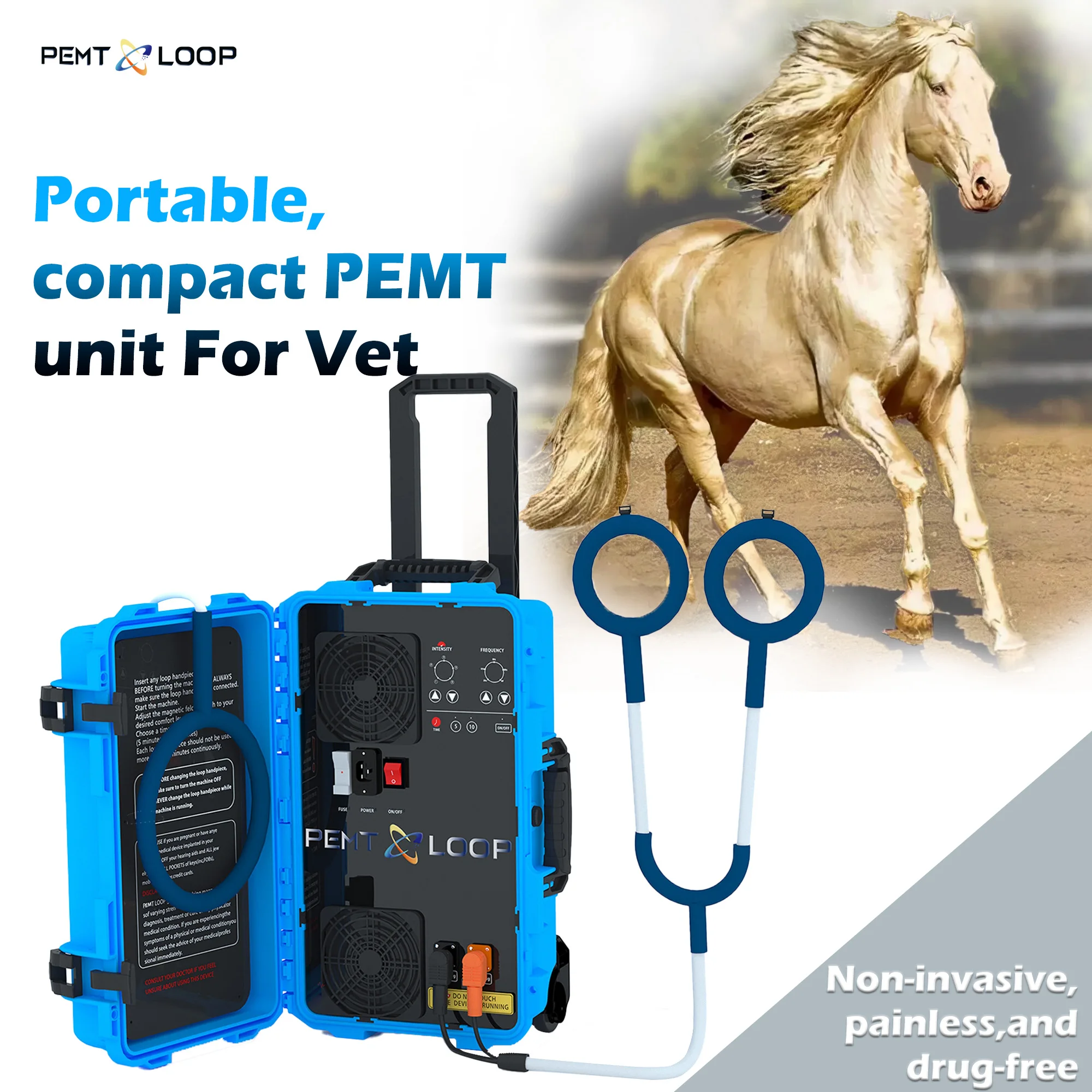 Аппарат для лечения лошадей Equine PEMF, массажный аппарат для лечения боли в лошади, магнитная физиотерапия
Аппарат для лечения лошадей Equine PEMF, массажный аппарат для лечения боли в лошади, магнитная физиотерапия