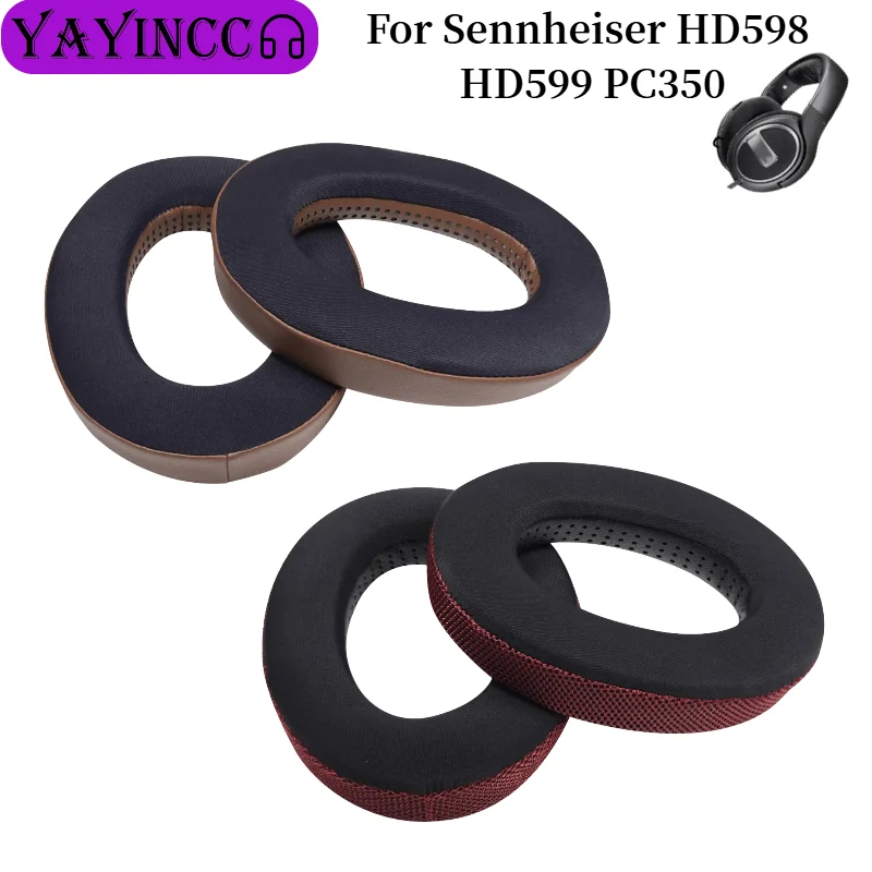 Replacement Ear Pads For Sennheiser HD598 HD599 PC350 Headphones Memory Foam Ear Cushions High Quality repair accessories 
Replacement Ear Pads For Sennheiser HD598 HD599 PC350 Headphones Memory Foam Ear Cushions High Quality repair accessories