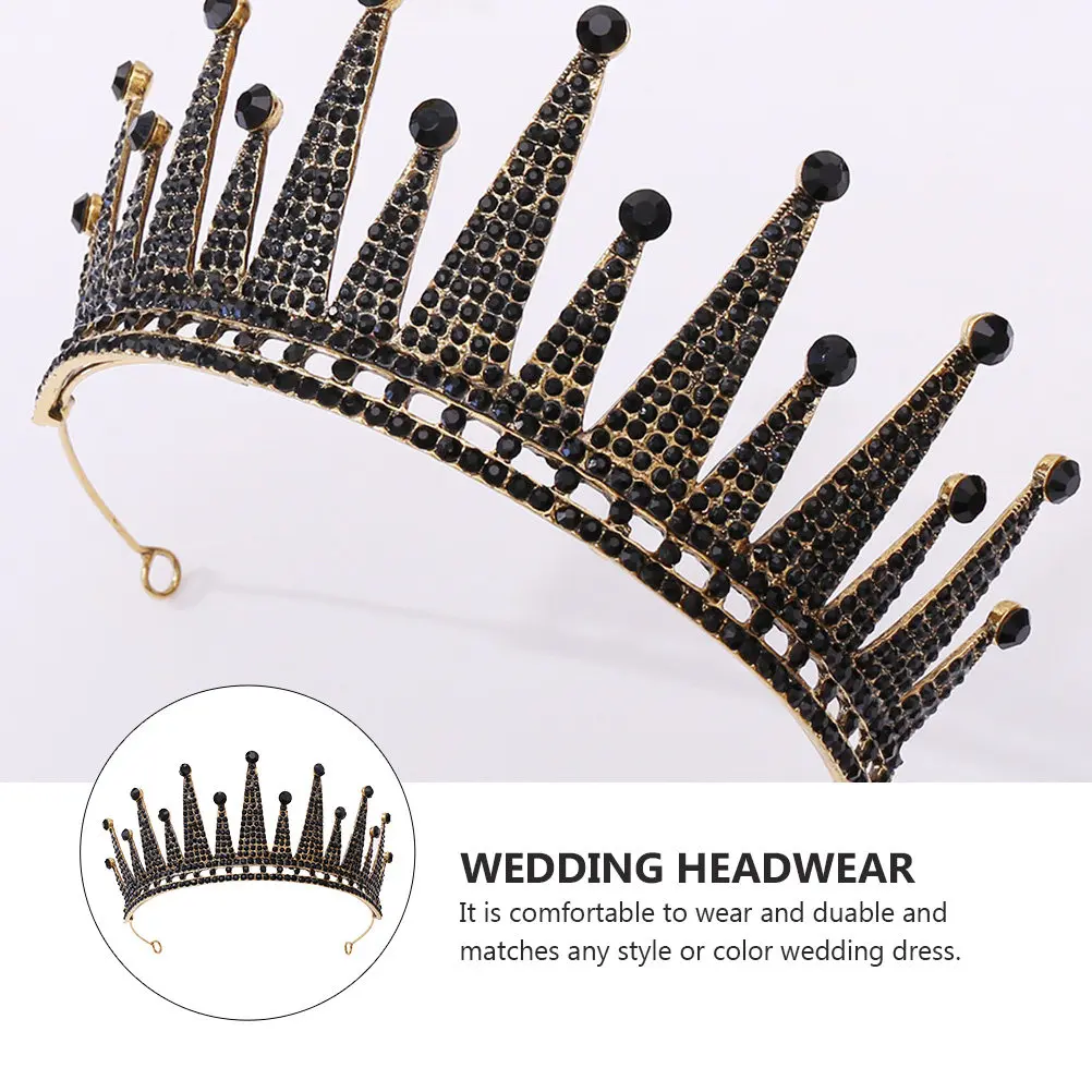 1Pcs Vintage Princess Crown Alloy Bridal Wedding Headdress Retro Styled Headwear Birthday Carnival Ktv Fancy Dress Crown Black
1Pcs Vintage Princess Crown Alloy Bridal Wedding Headdress Retro Styled Headwear Birthday Carnival Ktv Fancy Dress Crown Black