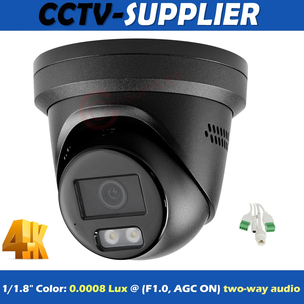 Hikvision HikAI-ISP Black DS-2CD2387G3-LIS2UY/SL 8MP ColorVu3.0 AcuSense3.0 1/1.8" F1.0 NEMA4X IP Turret 2-Way Sound Light Alarm
Hikvision HikAI-ISP Black DS-2CD2387G3-LIS2UY/SL 8MP ColorVu3.0 AcuSense3.0 1/1.8" F1.0 NEMA4X IP Turret 2-Way Sound Light Alarm