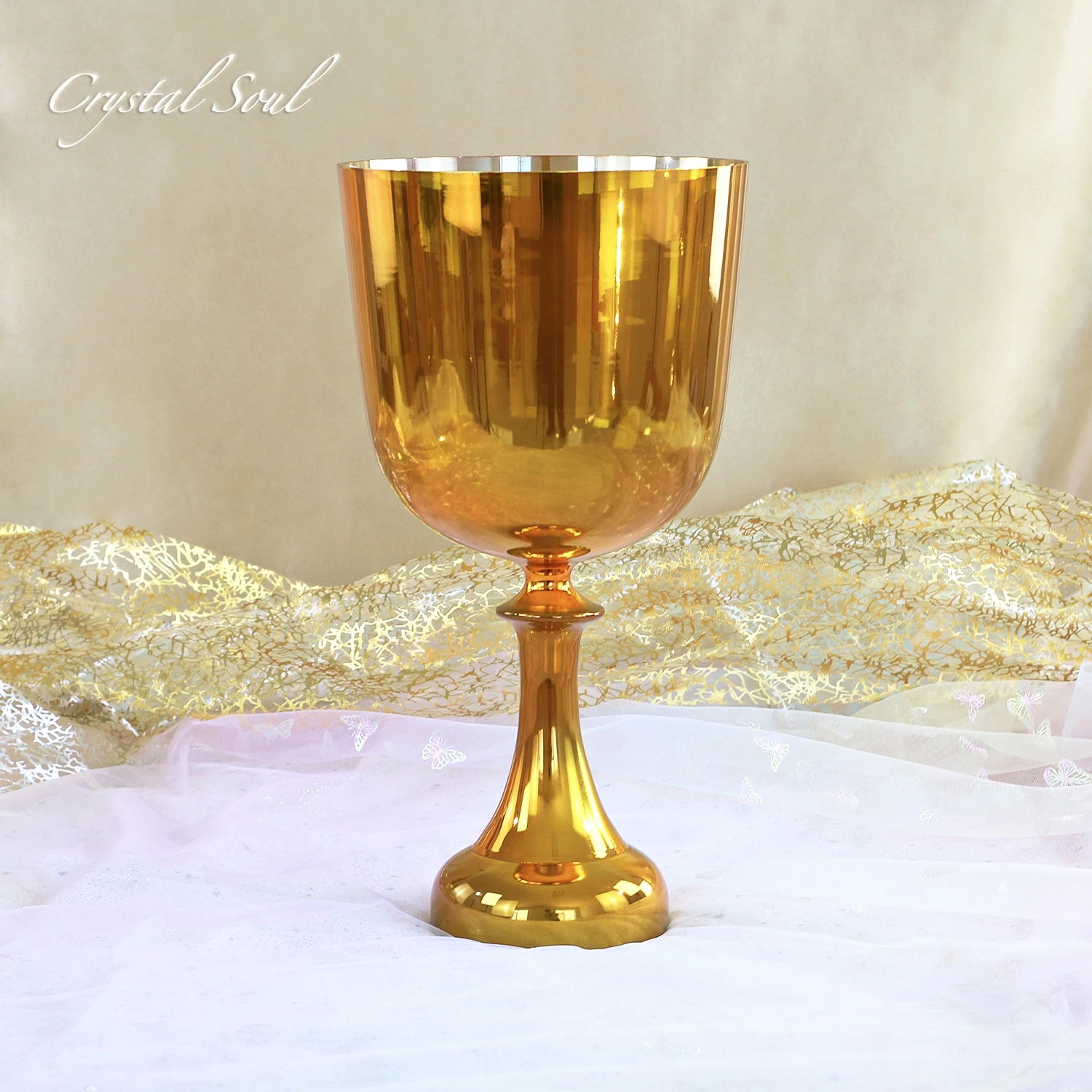 CrystalSoul 432Hz Gold Crystal Chalice holy grail perfect pitch with accessories and Bag
CrystalSoul 432Hz Gold Crystal Chalice holy grail perfect pitch with accessories and Bag