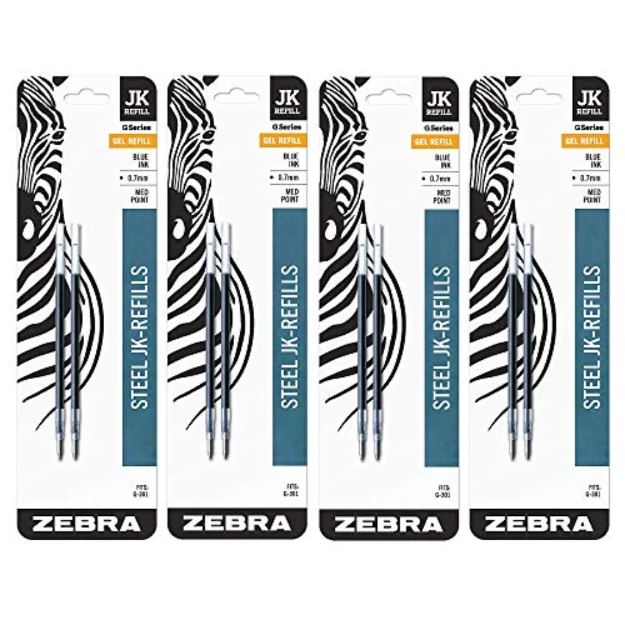 Refill for G-301 Gel Rollerball Pens, Med Point, Blue, 4 Pack, 2pcs each
Refill for G-301 Gel Rollerball Pens, Med Point, Blue, 4 Pack, 2pcs each