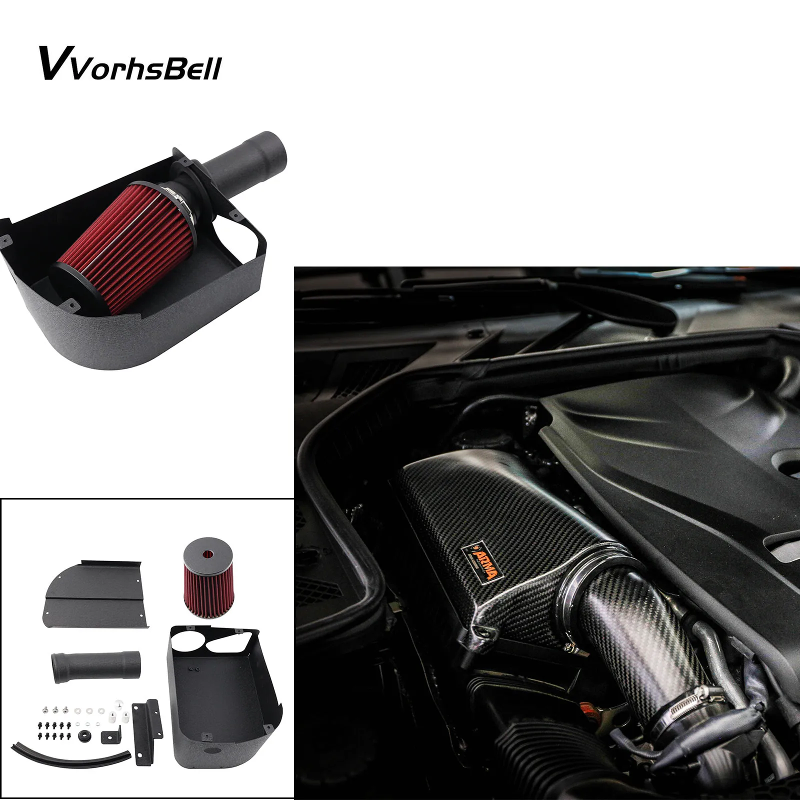 Performance Cold Air Intake System Kit For Mercedes Benz W205 C-Class W213 E-Class C180 C200 C300 E200 E300
Performance Cold Air Intake System Kit For Mercedes Benz W205 C-Class W213 E-Class C180 C200 C300 E200 E300