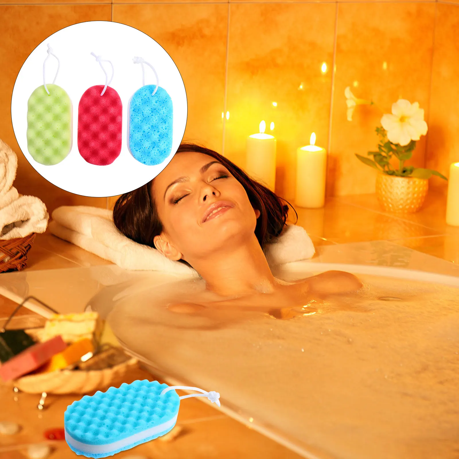 3pcs Bath Sponge Double-sided Exfoliating Shower Sponges Cleaning Supplies Soft Gentle Skin Travel Portable Lightweight Bath
3pcs Bath Sponge Double-sided Exfoliating Shower Sponges Cleaning Supplies Soft Gentle Skin Travel Portable Lightweight Bath
