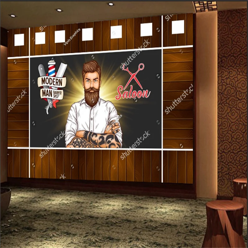 Custom Size Hair Salon Wooden Wall Barber Shop Beauty Salon Wallpaper 3D Industrial Decoration Background Wall Mural Wall Paper
Custom Size Hair Salon Wooden Wall Barber Shop Beauty Salon Wallpaper 3D Industrial Decoration Background Wall Mural Wall Paper