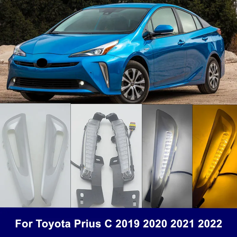 LED DRL For Toyota Prius C 2019 2020 2021 2022 LED Bumper Fog Lights Kit Set Driving Running Lamps with Wiring Left Right
LED DRL For Toyota Prius C 2019 2020 2021 2022 LED Bumper Fog Lights Kit Set Driving Running Lamps with Wiring Left Right