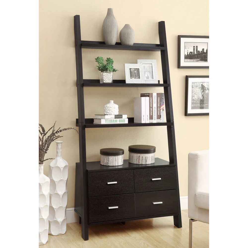 Shasta Cappuccino 5-Shelf Storage Ladder Bookshelf
Shasta Cappuccino 5-Shelf Storage Ladder Bookshelf