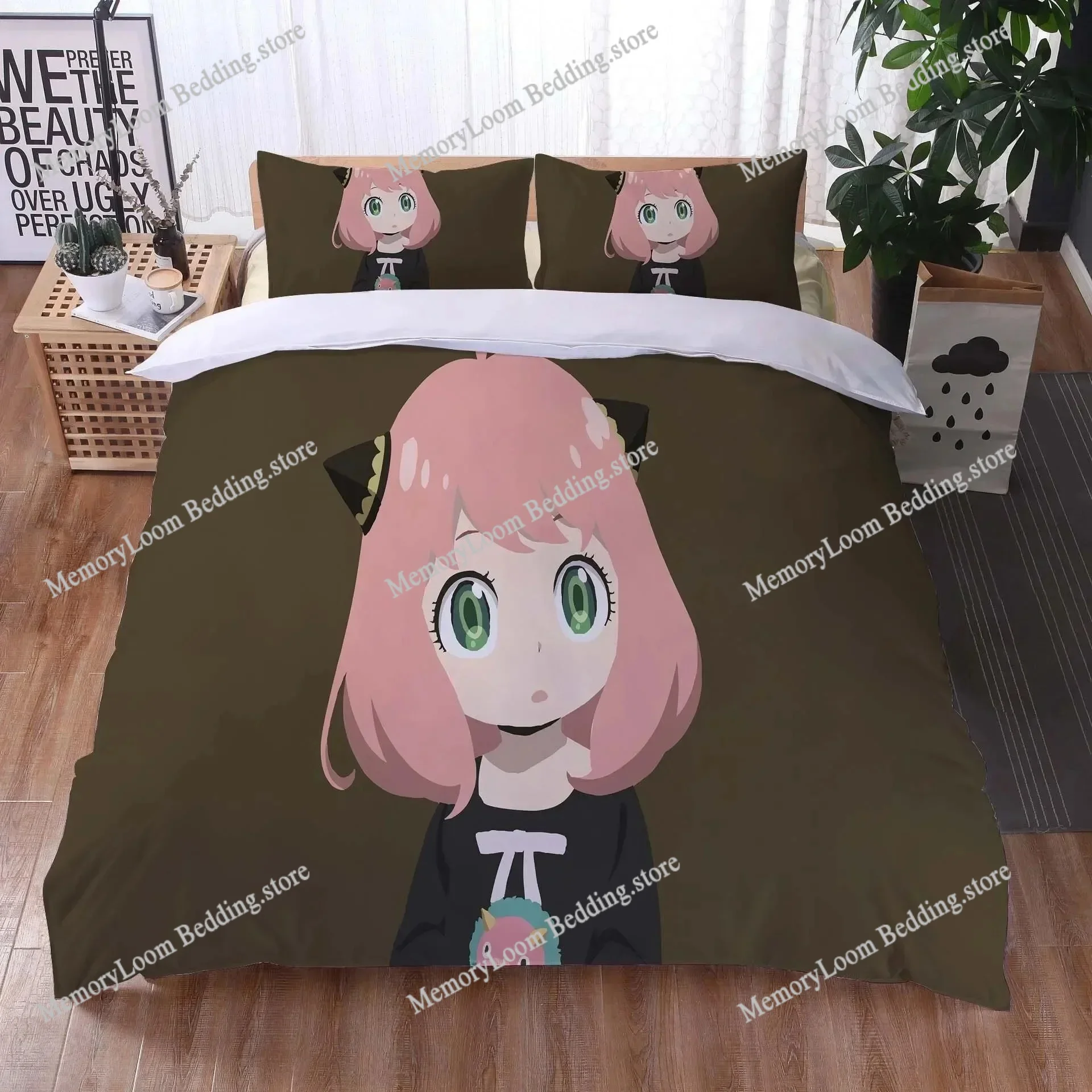 3D Print Spy Family Anya Bedding Set Duvet Cover Bed Set Quilt Cover Pillowcase Comforter King Queen Size Boys Adult Luxury Gift
3D Print Spy Family Anya Bedding Set Duvet Cover Bed Set Quilt Cover Pillowcase Comforter King Queen Size Boys Adult Luxury Gift