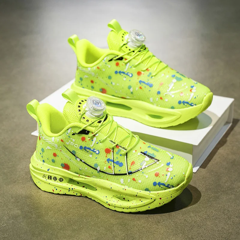 Rotating Buckle Mesh Surface Kids Running Sports Shoes
Rotating Buckle Mesh Surface Kids Running Sports Shoes