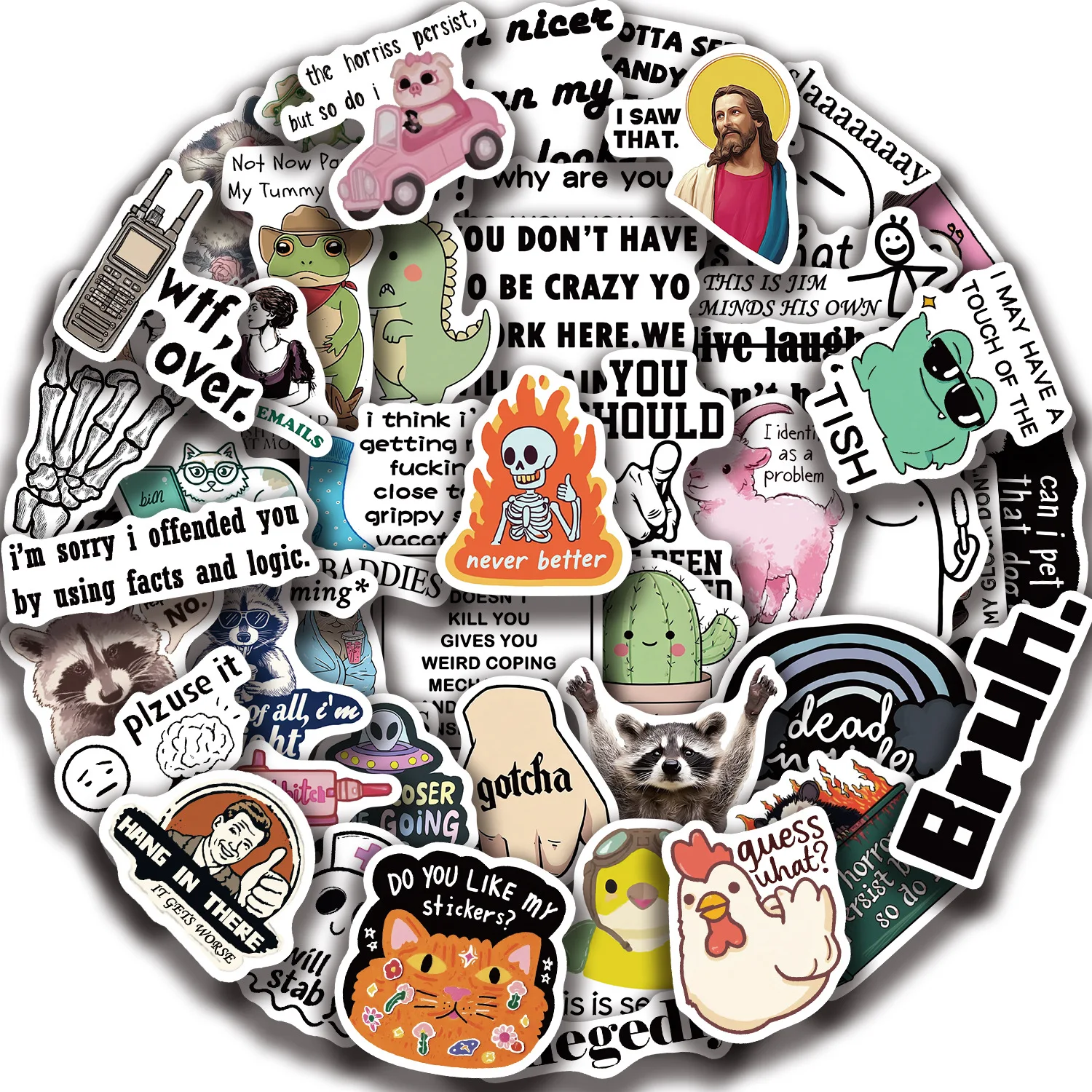 10/30/50pcs Interesting and humorous graffiti Stickers For Suitcase Skateboard Laptop Luggage Phone Car Styling Decal Pegatina
10/30/50pcs Interesting and humorous graffiti Stickers For Suitcase Skateboard Laptop Luggage Phone Car Styling Decal Pegatina