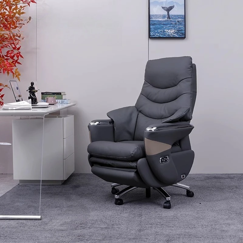 7-Point Vibrating Recliner Computer Chair With Wheels Electric Footrest Leather Office Chair Solid Wood Frame Bedroom Armchair
7-Point Vibrating Recliner Computer Chair With Wheels Electric Footrest Leather Office Chair Solid Wood Frame Bedroom Armchair