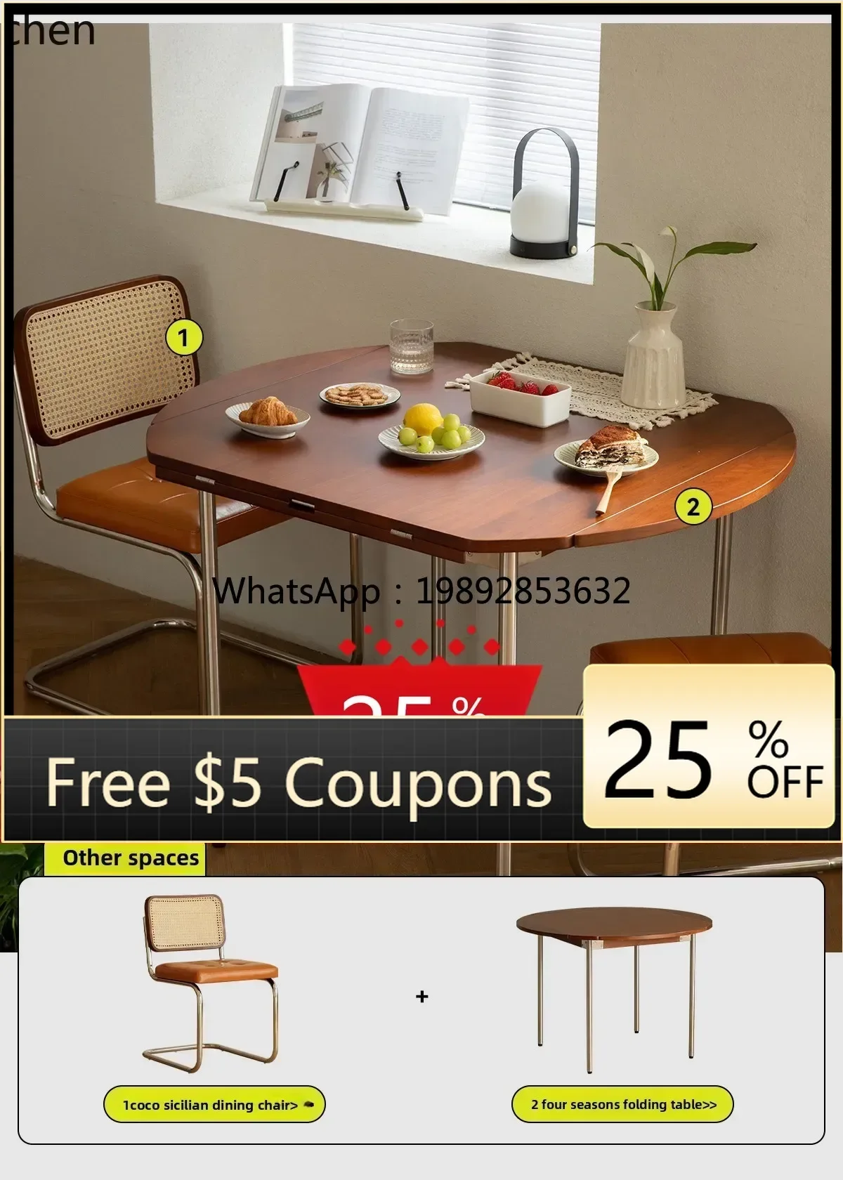 U8 solid wood round dining table foldable household small apartment multi-functional table and chair combination dining table
U8 solid wood round dining table foldable household small apartment multi-functional table and chair combination dining table