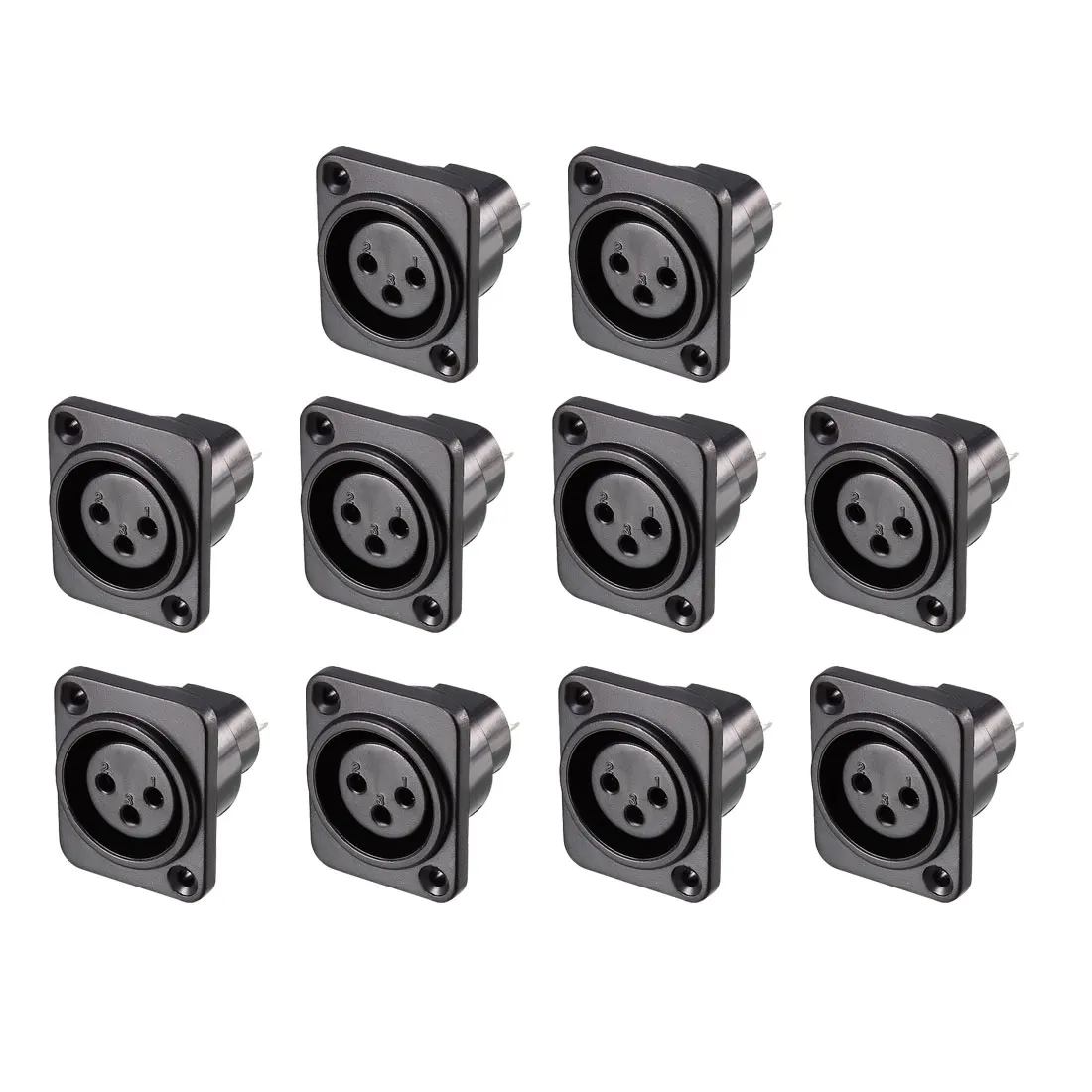 3-Pin XLR Female Jack Panel Mount for Microphone Connector Adapter Converter Audio Speaker Twist Lock 10Pcs YL3063
3-Pin XLR Female Jack Panel Mount for Microphone Connector Adapter Converter Audio Speaker Twist Lock 10Pcs YL3063