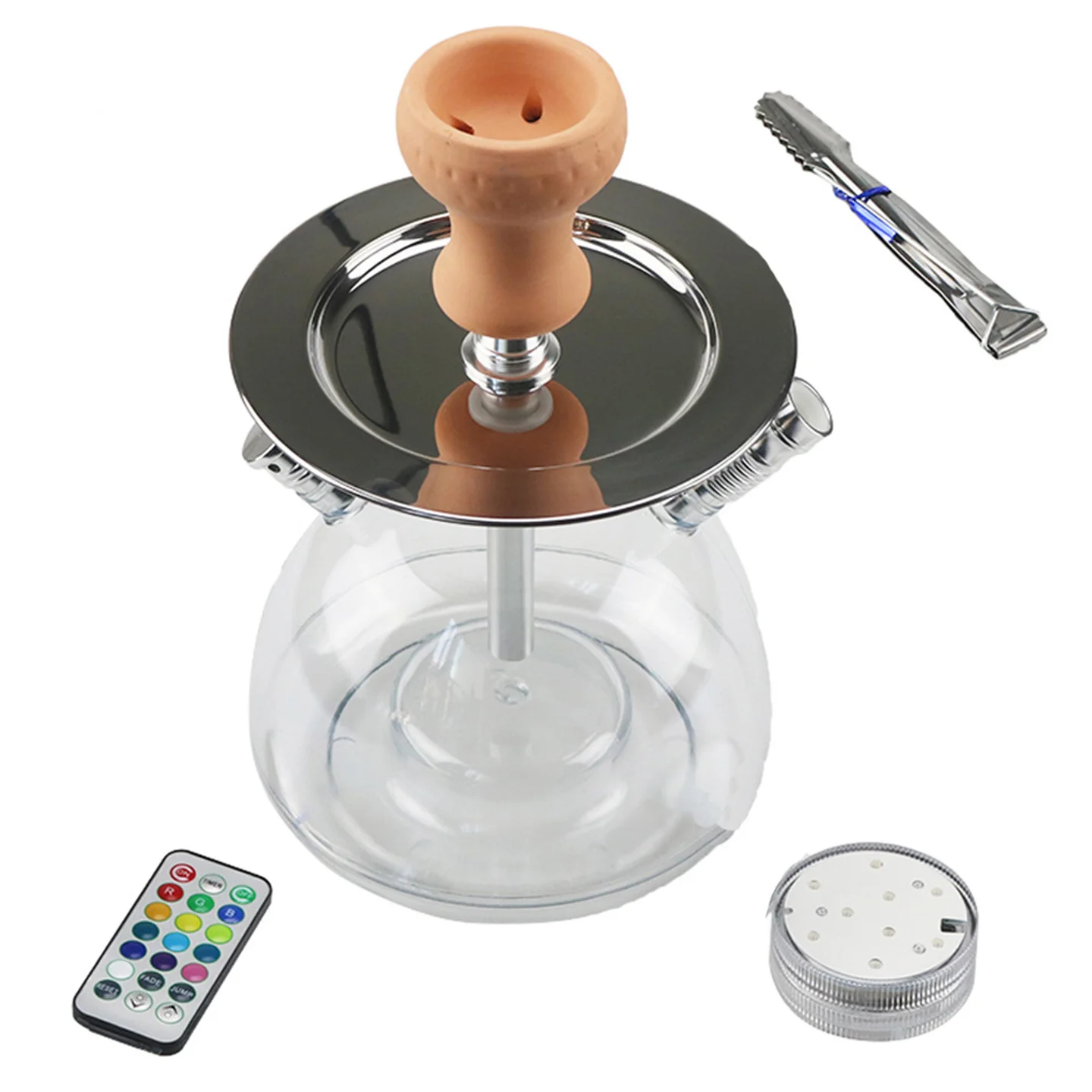 LED Lights Up Hookah Complete Set Arabic Shisha Pipes - 2 Hose Ports Acrylic Base Big Smoke
LED Lights Up Hookah Complete Set Arabic Shisha Pipes - 2 Hose Ports Acrylic Base Big Smoke