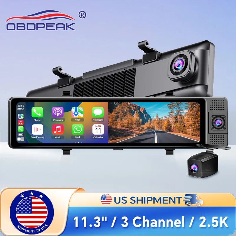 11.26 Inch 3 Camera Recording Android Auto Carplay Wireless Connection 2.5K Recording Wifi Mirror Car DVRs Touch Screen Car Dash
11.26 Inch 3 Camera Recording Android Auto Carplay Wireless Connection 2.5K Recording Wifi Mirror Car DVRs Touch Screen Car Dash