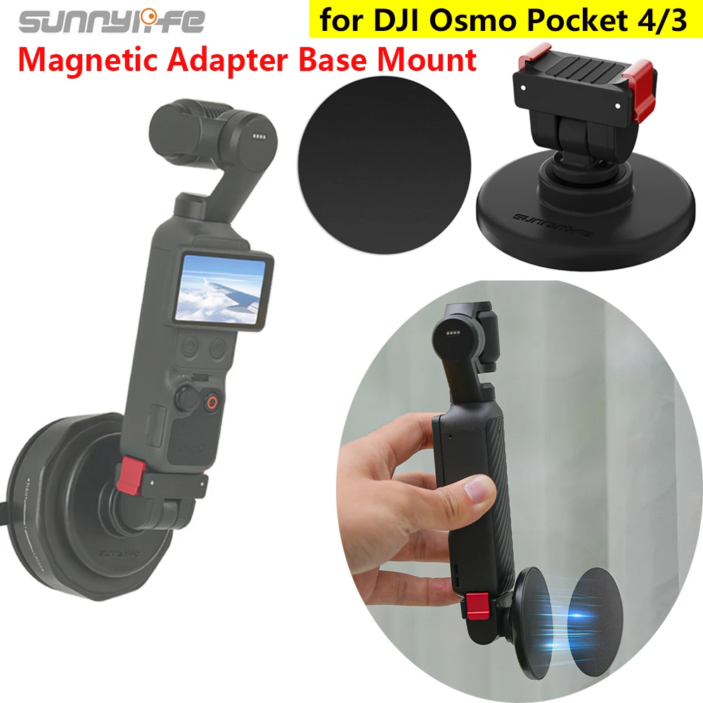 Sunnylife Magnetic Adapter Base Mount For DJI Osmo POCKET 4/3 Quick-release Adjustable Tabletop Base Bracket for POCKET 3 Camera
Sunnylife Magnetic Adapter Base Mount For DJI Osmo POCKET 4/3 Quick-release Adjustable Tabletop Base Bracket for POCKET 3 Camera