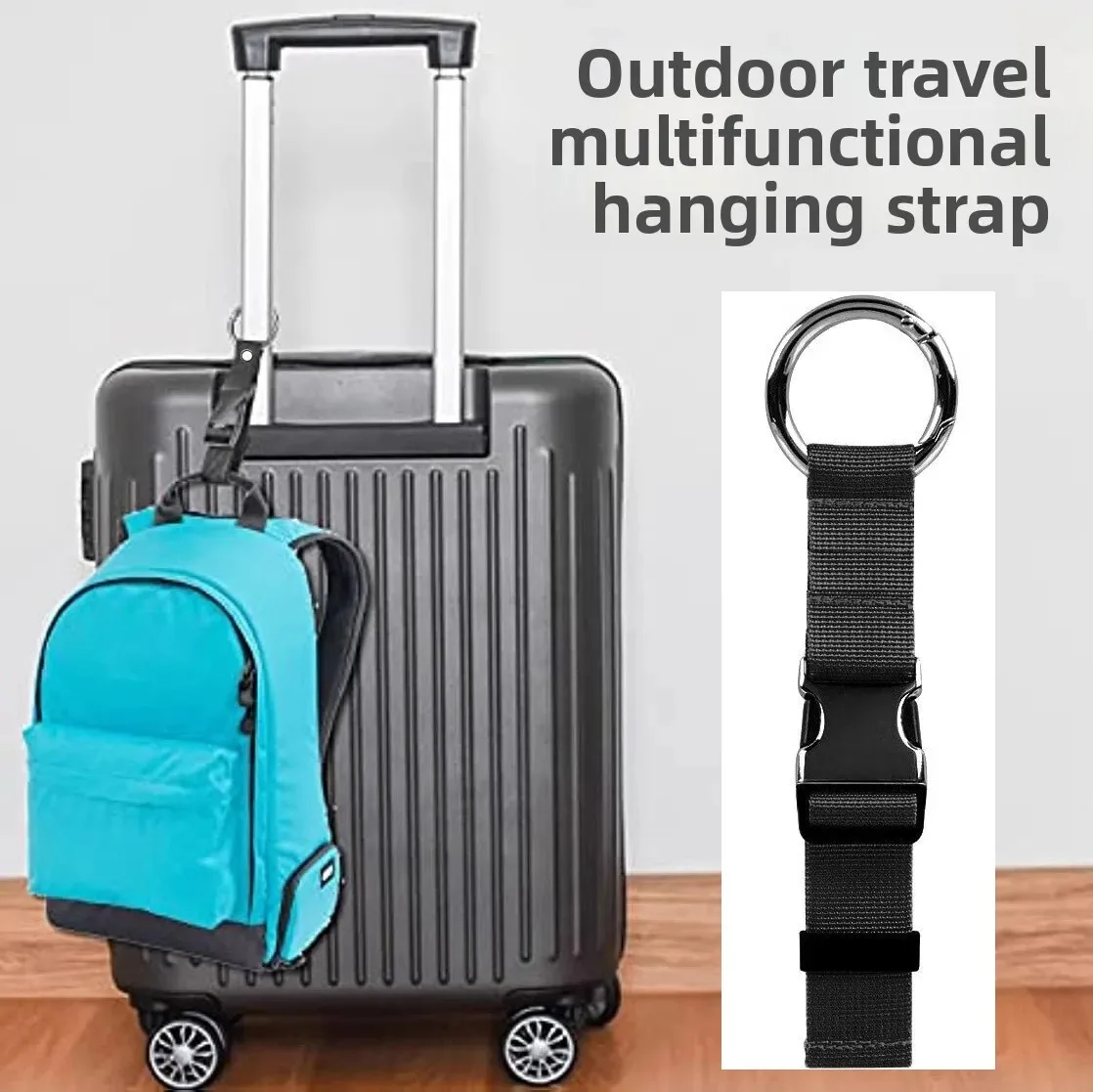 Adjustable Nylon Add-A-Bag Luggage Strap with Quick Release Buckle For Travel Backpack And Suitcase Hanging 1 Pc
Adjustable Nylon Add-A-Bag Luggage Strap with Quick Release Buckle For Travel Backpack And Suitcase Hanging 1 Pc