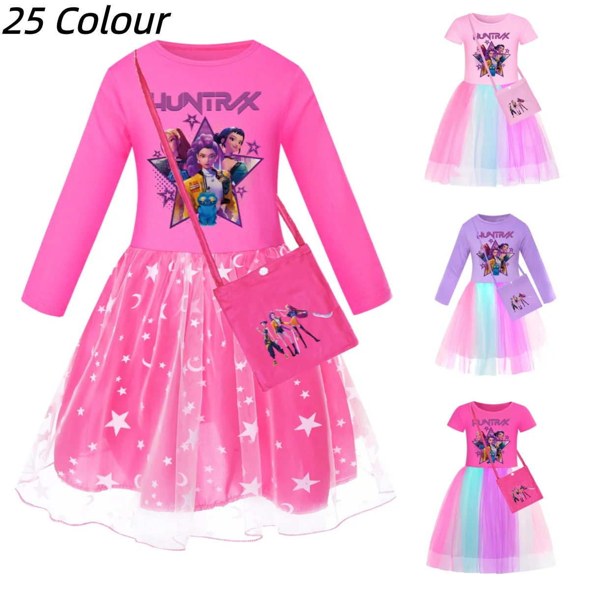 Детская одежда KPop Demon Hunters, длинные платья без рукавов, хлопковое Радужное пышное платье, модная одежда для подростков, праздничная одежда, От 3 до 12 лет
Детская одежда KPop Demon Hunters, длинные платья без рукавов, хлопковое Радужное пышное платье, модная одежда для подростков, праздничная одежда, От 3 до 12 лет