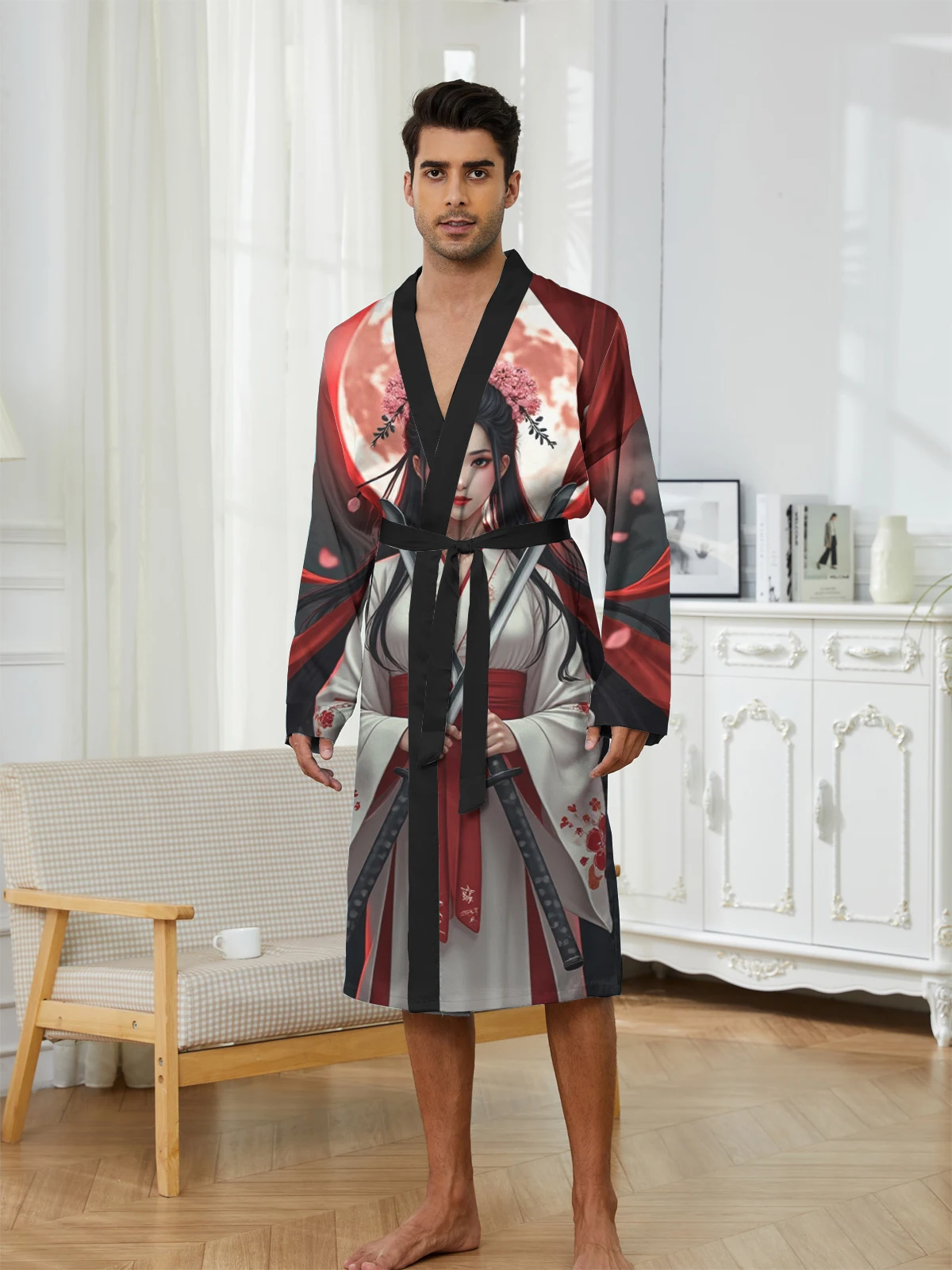 1pcs Men's Robes 2026 Spring/Summer Graphic Bathrobe man robe 3D Printed bath robe Men's bathrobe Breathable dressing gown
1pcs Men's Robes 2026 Spring/Summer Graphic Bathrobe man robe 3D Printed bath robe Men's bathrobe Breathable dressing gown