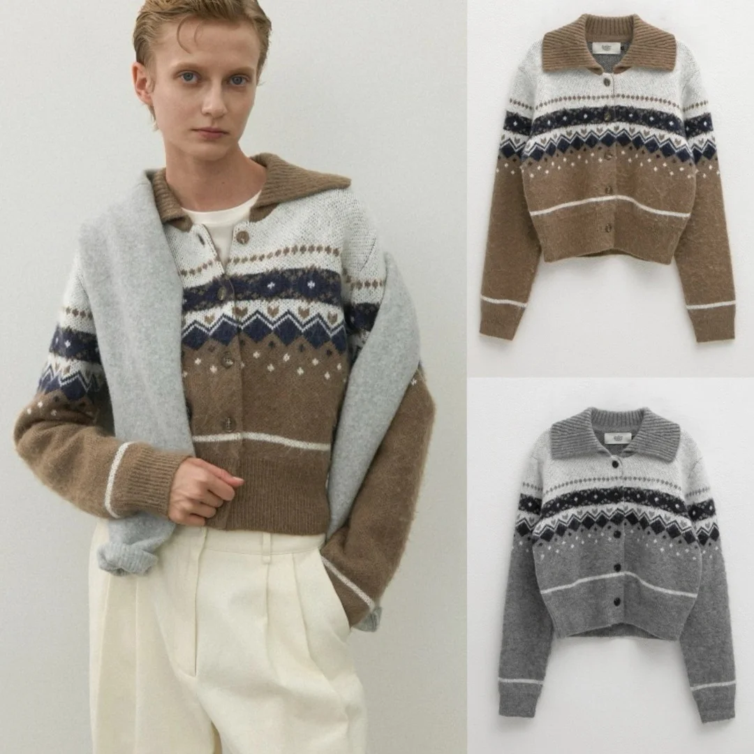 Nordic Sle Вязаный кардиган-свитер с цветочным узором и отложным воротником Long Sve Женский свитер средней длины для поездок на работу
Nordic Sle Вязаный кардиган-свитер с цветочным узором и отложным воротником Long Sve Женский свитер средней длины для поездок на работу