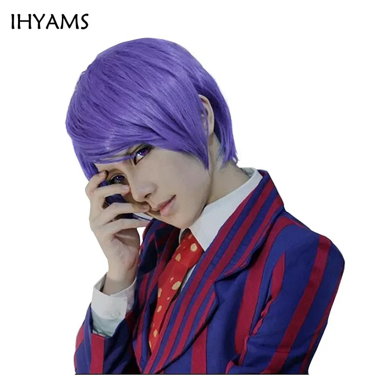 Shuu Tsukiyama Purple Short Synthetic Hair Cosplay Wig For Halloween Party Costume Wig Cap
Shuu Tsukiyama Purple Short Synthetic Hair Cosplay Wig For Halloween Party Costume Wig Cap