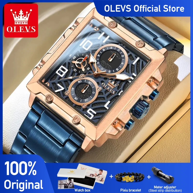OLEVS 2958 мужские часы оригинальные квадратные кварцевые часы водостойкие светящиеся спортивные часы из нержавеющей стали Reloj часы для мужчин с коробкой
OLEVS 2958 мужские часы оригинальные квадратные кварцевые часы водостойкие светящиеся спортивные часы из нержавеющей стали Reloj часы для мужчин с коробкой