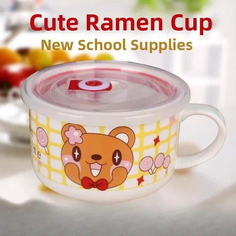 Home Use Ceramic Microwave Safe Bowl with Lid Freshness Preservation Student Breakfast Cup Lunch Box Instant Noodles Cup
Home Use Ceramic Microwave Safe Bowl with Lid Freshness Preservation Student Breakfast Cup Lunch Box Instant Noodles Cup