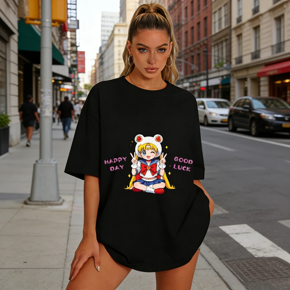2026 New Sailor Moon T-Shirt Unisex Cute Anime Print Casual Short Sleeve Tee for Kids Men Women Streetwear High-quality Trendy
2026 New Sailor Moon T-Shirt Unisex Cute Anime Print Casual Short Sleeve Tee for Kids Men Women Streetwear High-quality Trendy