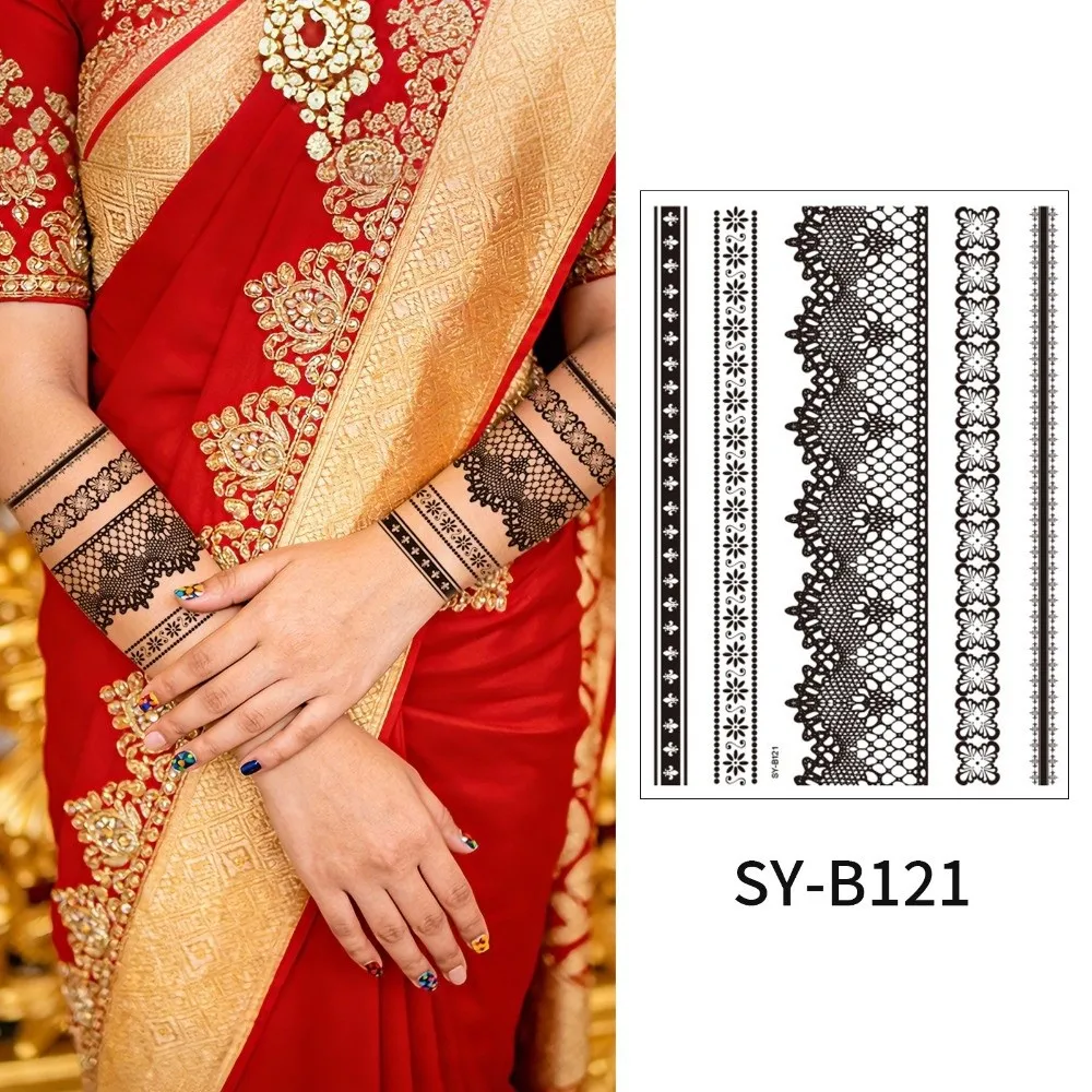 Water Transfer Decals Mandala Henna Tattoo Stickers India Mehndi Flower Instant Henna Temporary Tattoo Waterproof Fake
Water Transfer Decals Mandala Henna Tattoo Stickers India Mehndi Flower Instant Henna Temporary Tattoo Waterproof Fake