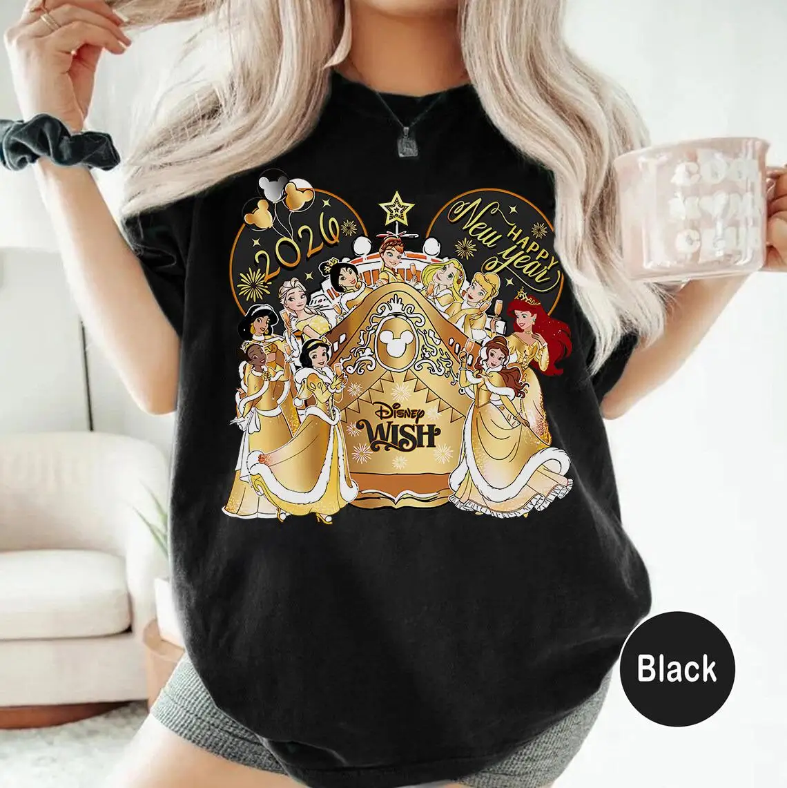 2026Summer Disney Wish Cruise Limited Princess Themed100%Cotton Printed Short Sleeve T-shirt for Boys and Girls Parent-child Top
2026Summer Disney Wish Cruise Limited Princess Themed100%Cotton Printed Short Sleeve T-shirt for Boys and Girls Parent-child Top