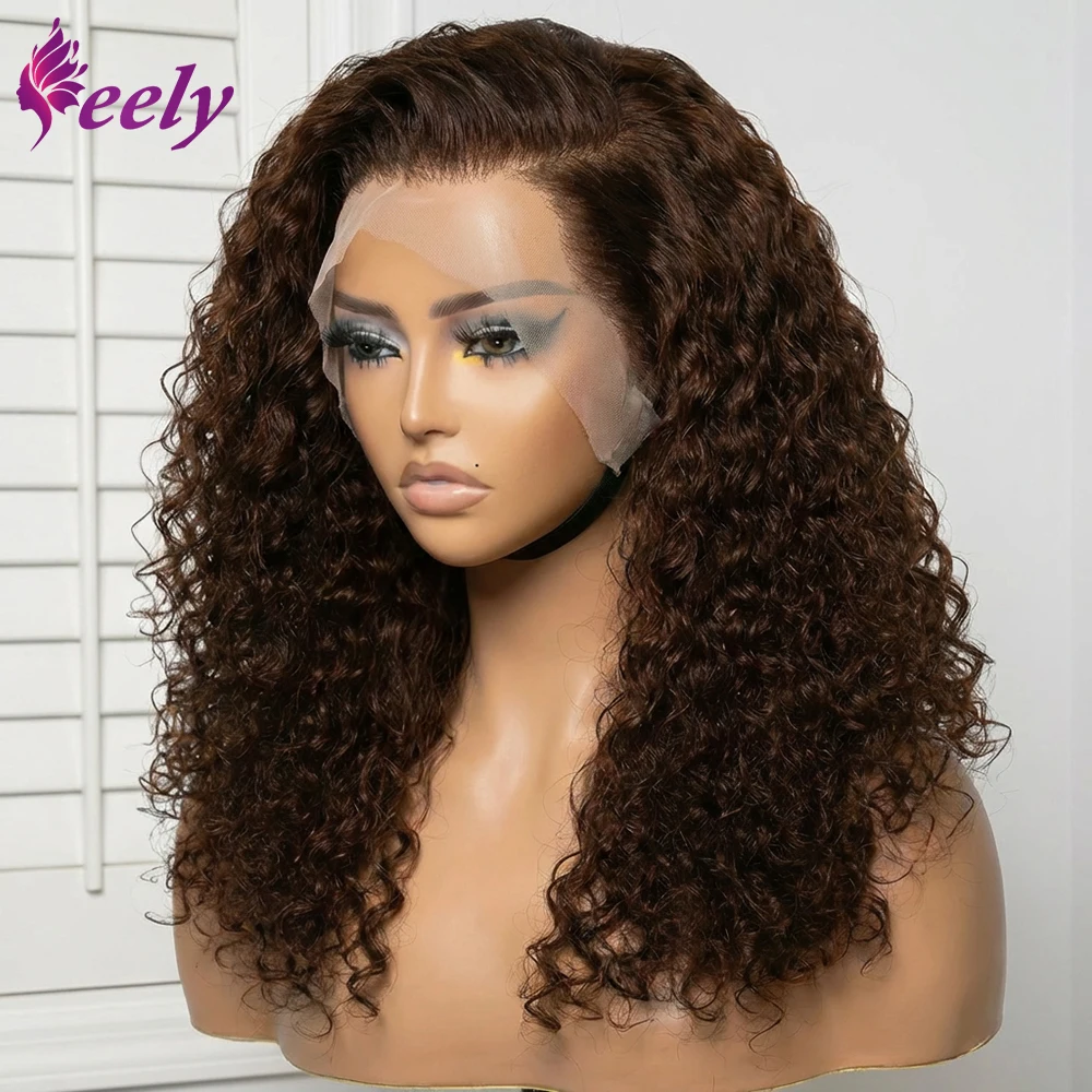 13x4 Lace Frontal Short Bob Wigs Deep Curly Human Hair Chocolate Brown Deep Wave Bob Wig Pre-plucked 16 Inch #4 Human Hair Wigs
13x4 Lace Frontal Short Bob Wigs Deep Curly Human Hair Chocolate Brown Deep Wave Bob Wig Pre-plucked 16 Inch #4 Human Hair Wigs