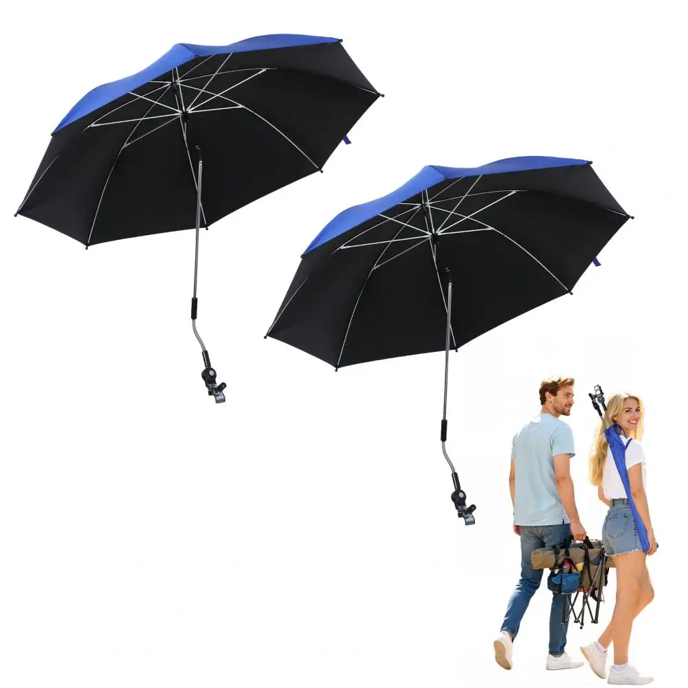 2 Pack 48 Inch Heavy Duty Beach Chair Umbrella, UPF50+ Sunshade with Strong Grip Clip for Patio Chair, Wheelchair, Camping Chair
2 Pack 48 Inch Heavy Duty Beach Chair Umbrella, UPF50+ Sunshade with Strong Grip Clip for Patio Chair, Wheelchair, Camping Chair