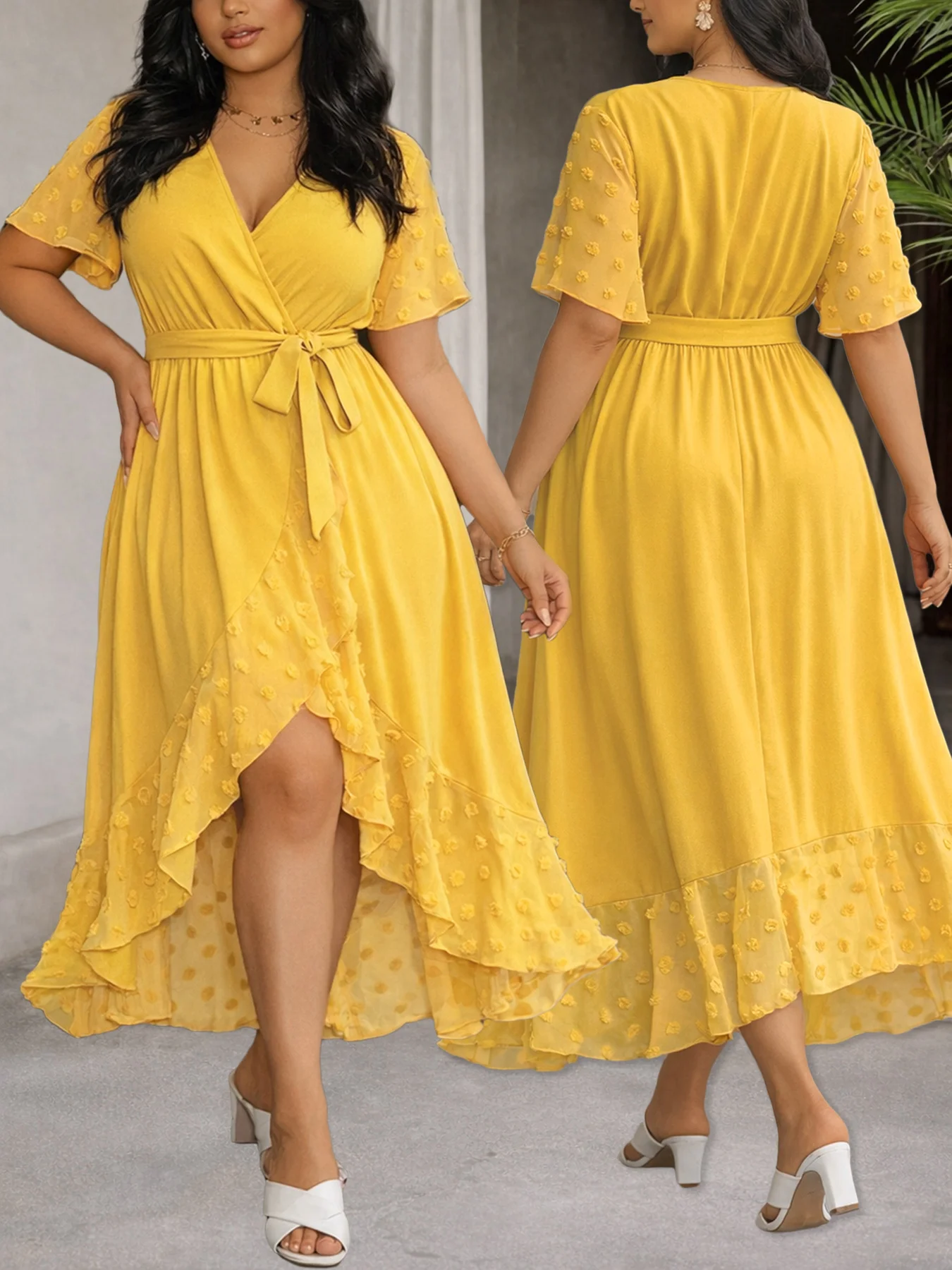 Summer Plus Size Women Dress Comfortable Tie Waist Flowy V-Neck Midi Dress Casual Vacation Picnic Travel Clothing
Summer Plus Size Women Dress Comfortable Tie Waist Flowy V-Neck Midi Dress Casual Vacation Picnic Travel Clothing
