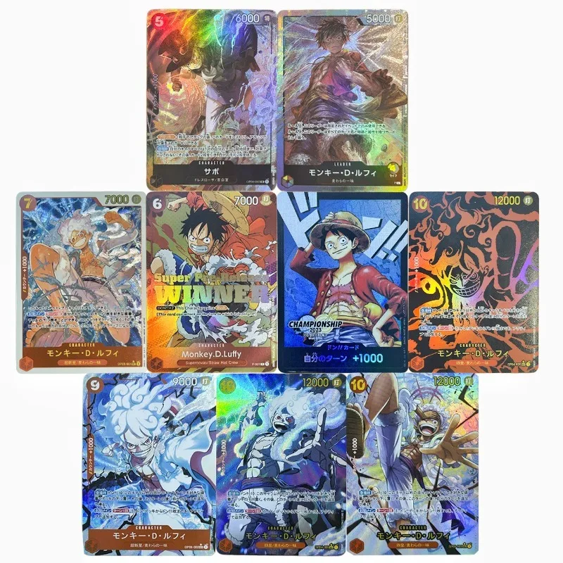 One Piece Opcg P-001 WINNER Monkey D. Luffy Color Flash Card Diy Op05-001 Nika SP04-005 Black Red Luffy Game Collection Card Toy
One Piece Opcg P-001 WINNER Monkey D. Luffy Color Flash Card Diy Op05-001 Nika SP04-005 Black Red Luffy Game Collection Card Toy