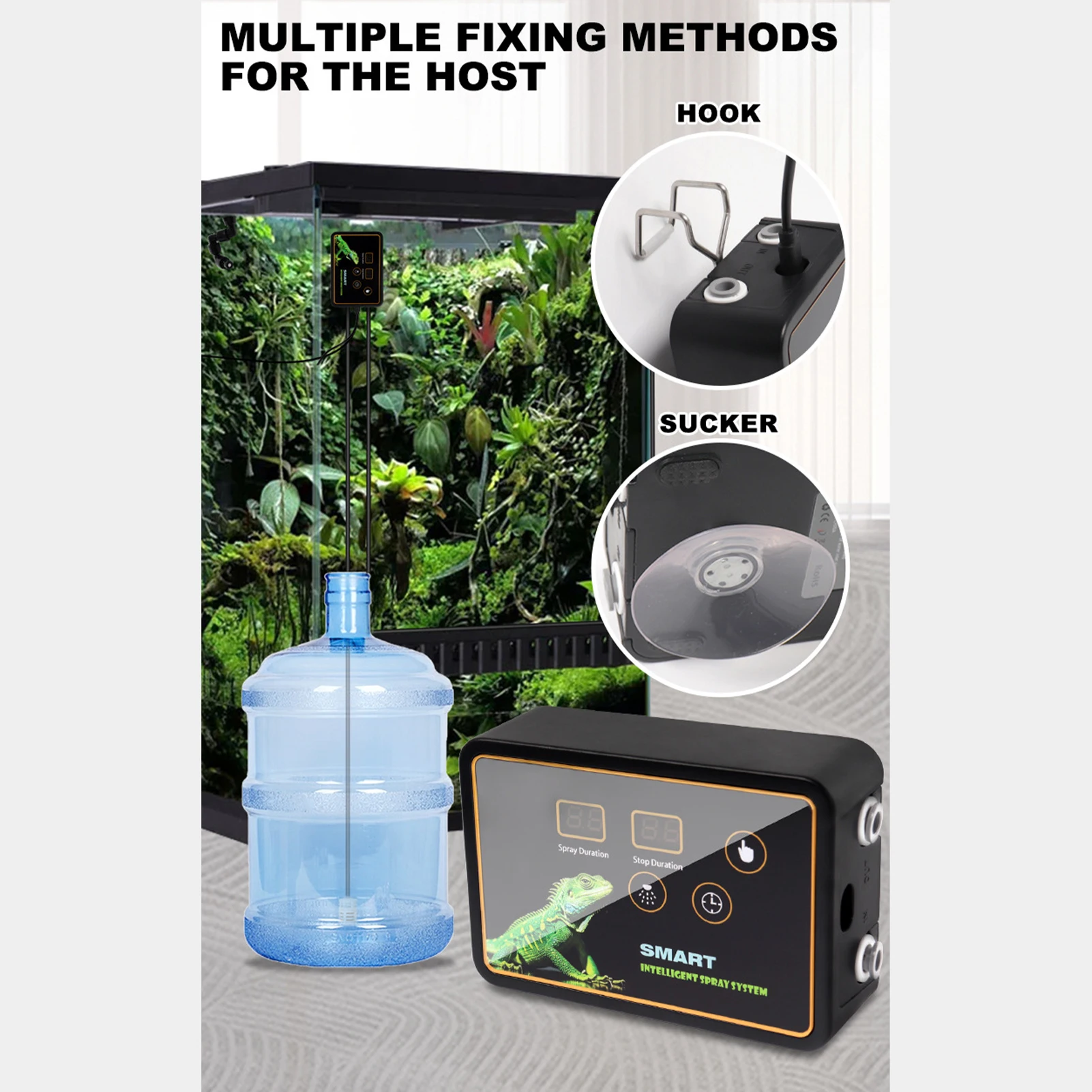 Умная система запотевания рептилий Интеллектуальная система распыления 2 шт. Распылительные насадки 360 ° Регулировочный крюк Распылитель с таймером
Умная система запотевания рептилий Интеллектуальная система распыления 2 шт. Распылительные насадки 360 ° Регулировочный крюк Распылитель с таймером