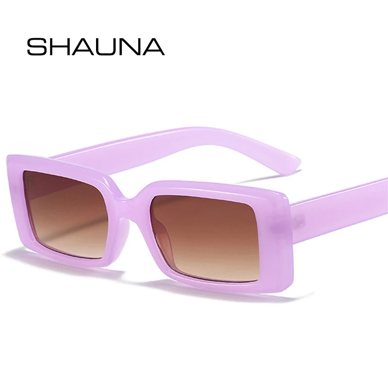 SHAUNA Small Rectangle Sunglasses Women Fashion Jelly Color Shades UV400 Eyewear Vintage Men Tea Gradient Sun Glasses
SHAUNA Small Rectangle Sunglasses Women Fashion Jelly Color Shades UV400 Eyewear Vintage Men Tea Gradient Sun Glasses