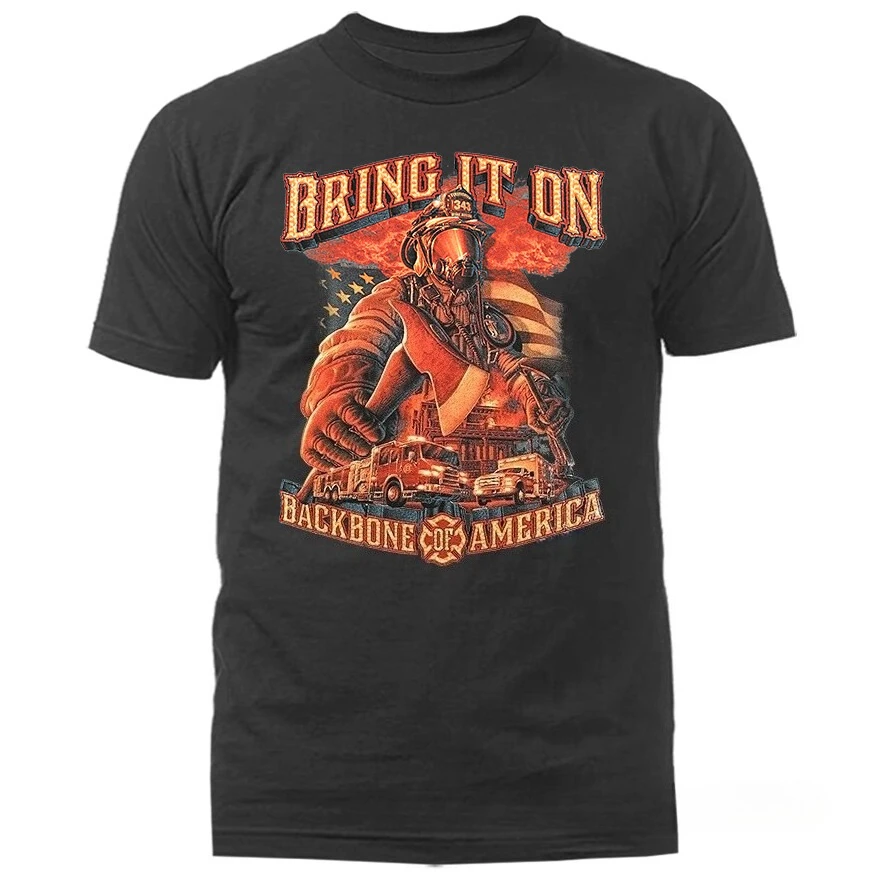 Backbone of America | American Firefighter Pride T-Shirt 100% Cotton O-Neck Short Sleeve Summer Casual Mens T-shirt Streetwear
Backbone of America | American Firefighter Pride T-Shirt 100% Cotton O-Neck Short Sleeve Summer Casual Mens T-shirt Streetwear