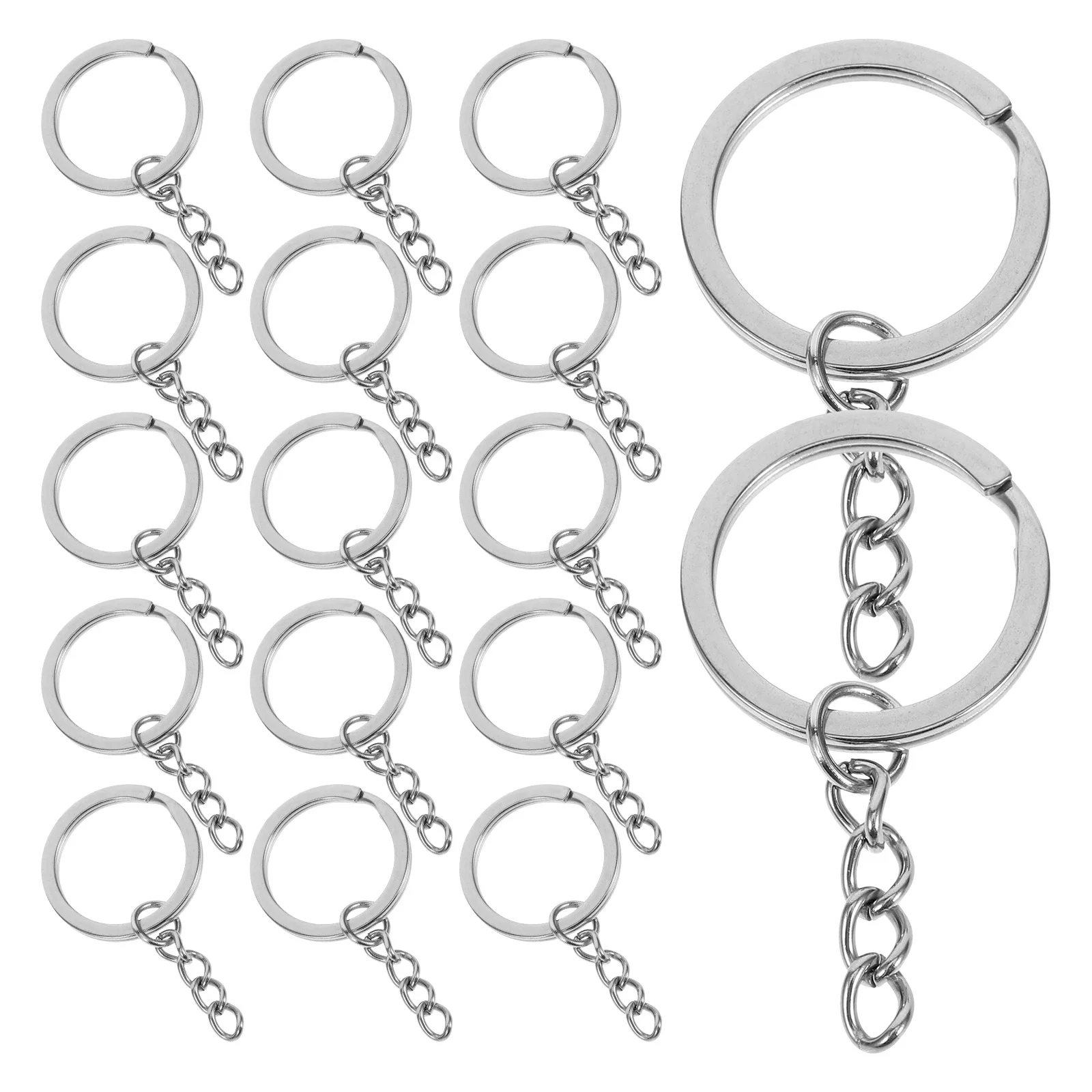20Pcs Flat Round Key Rings Stainless Steel Diy Crafts Metal Keychain Rings Jewelry Making
20Pcs Flat Round Key Rings Stainless Steel Diy Crafts Metal Keychain Rings Jewelry Making