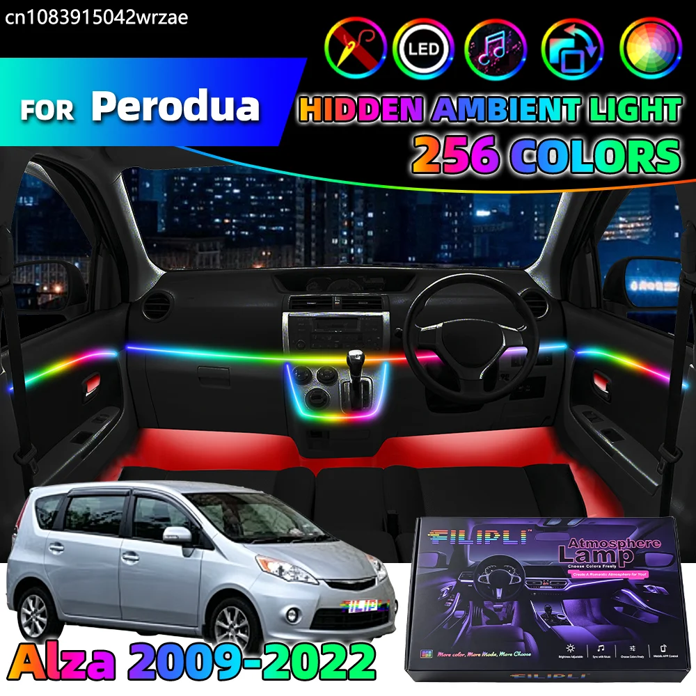 10 in 1 For Perodua Alza 2009-2022 Years Car Interior Ambient Lights Strips Breathing Lighting Kit App Control Auto LED strips
10 in 1 For Perodua Alza 2009-2022 Years Car Interior Ambient Lights Strips Breathing Lighting Kit App Control Auto LED strips