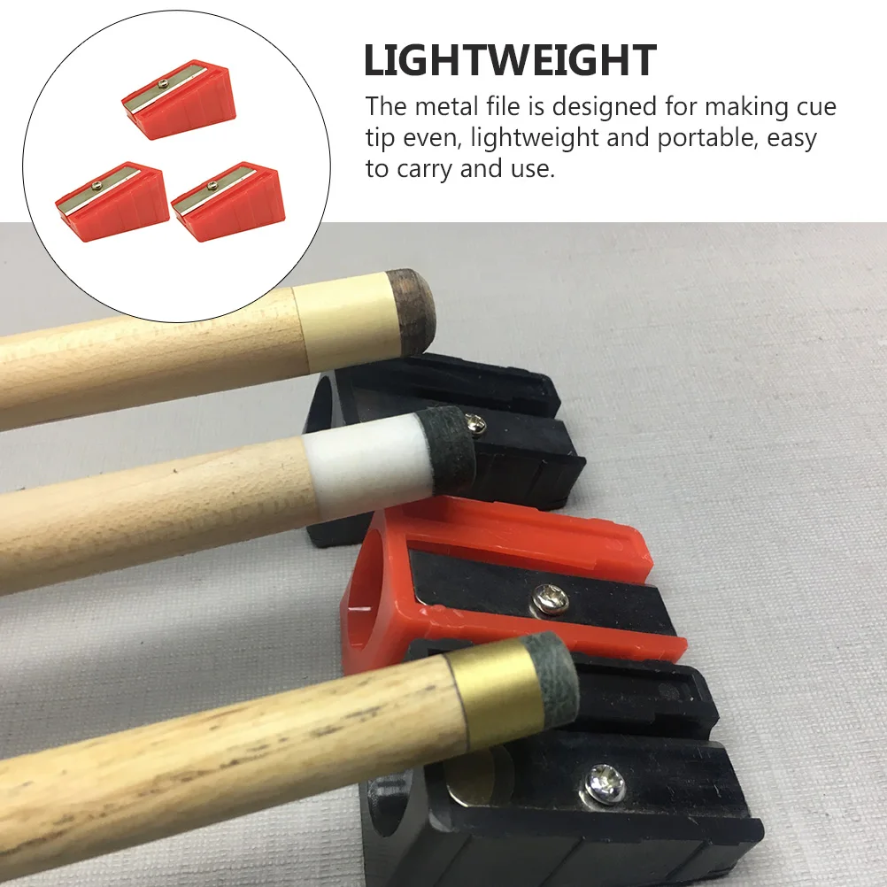 3 Pcs Billiards Repair Tools Pencil Sharpeners Cue Tip Maintenance Supplies Plastic
3 Pcs Billiards Repair Tools Pencil Sharpeners Cue Tip Maintenance Supplies Plastic