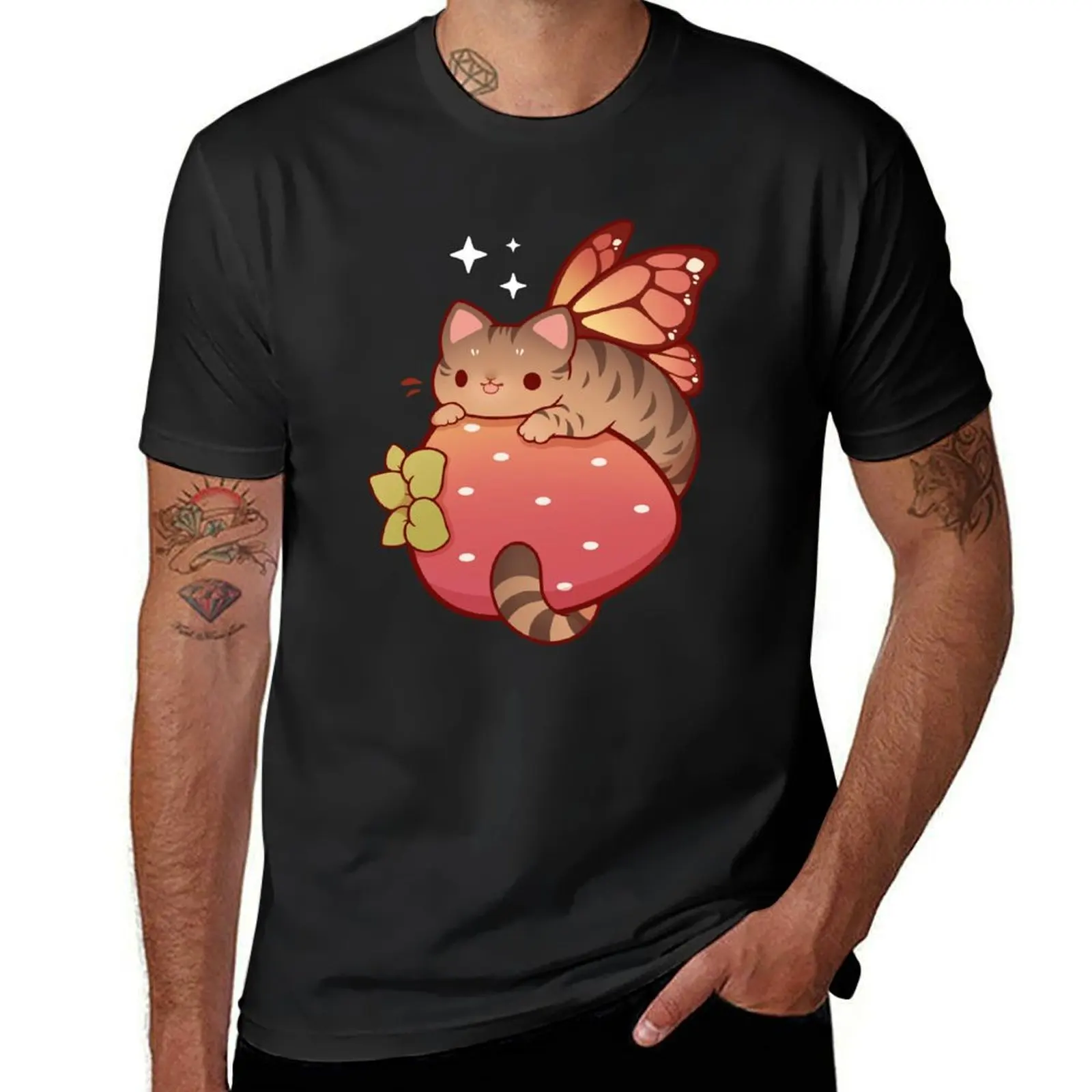 Tabby fairy cat with strawberry T-Shirt customs for a boy summer clothes mens tall t shirts
Tabby fairy cat with strawberry T-Shirt customs for a boy summer clothes mens tall t shirts