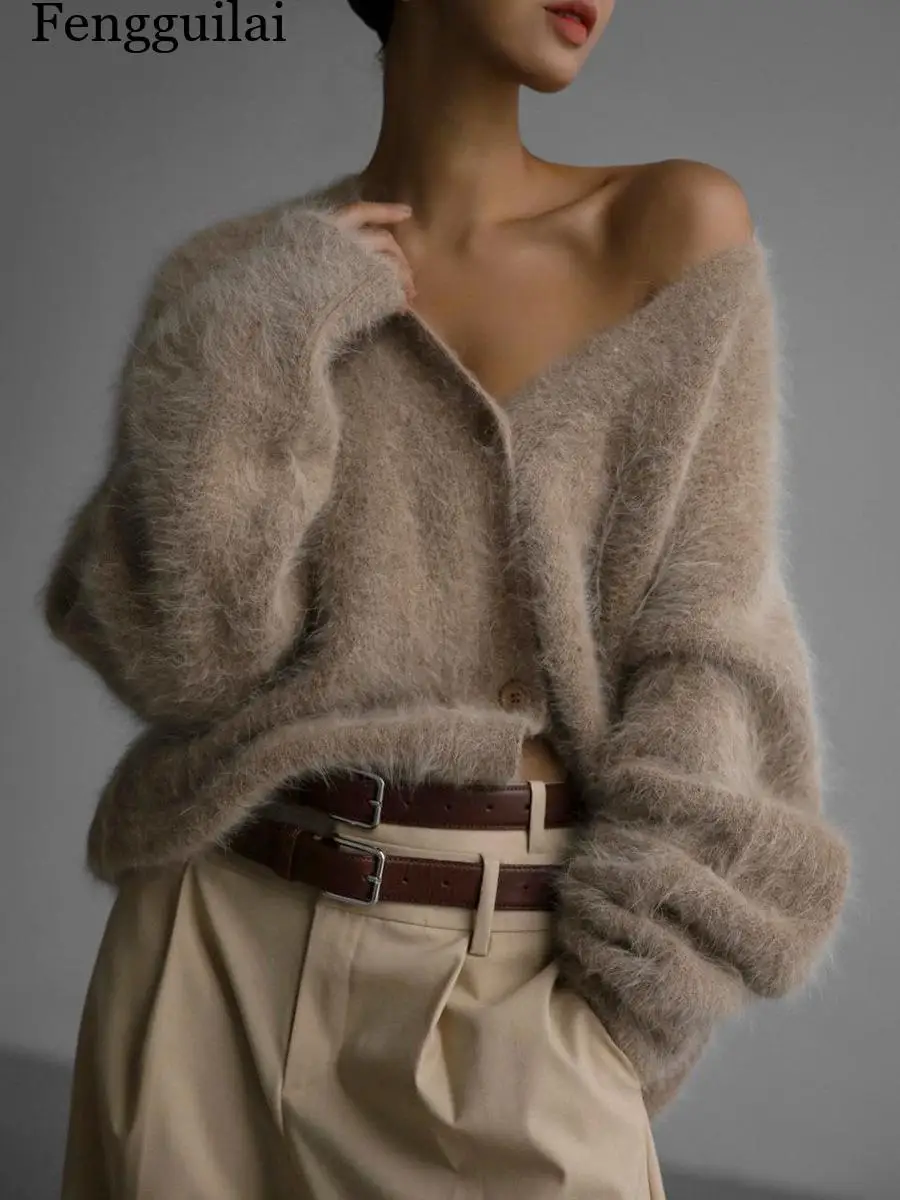 2026Lazy-style loose sweater jacket, soft long-sleeve knit
2026Lazy-style loose sweater jacket, soft long-sleeve knit