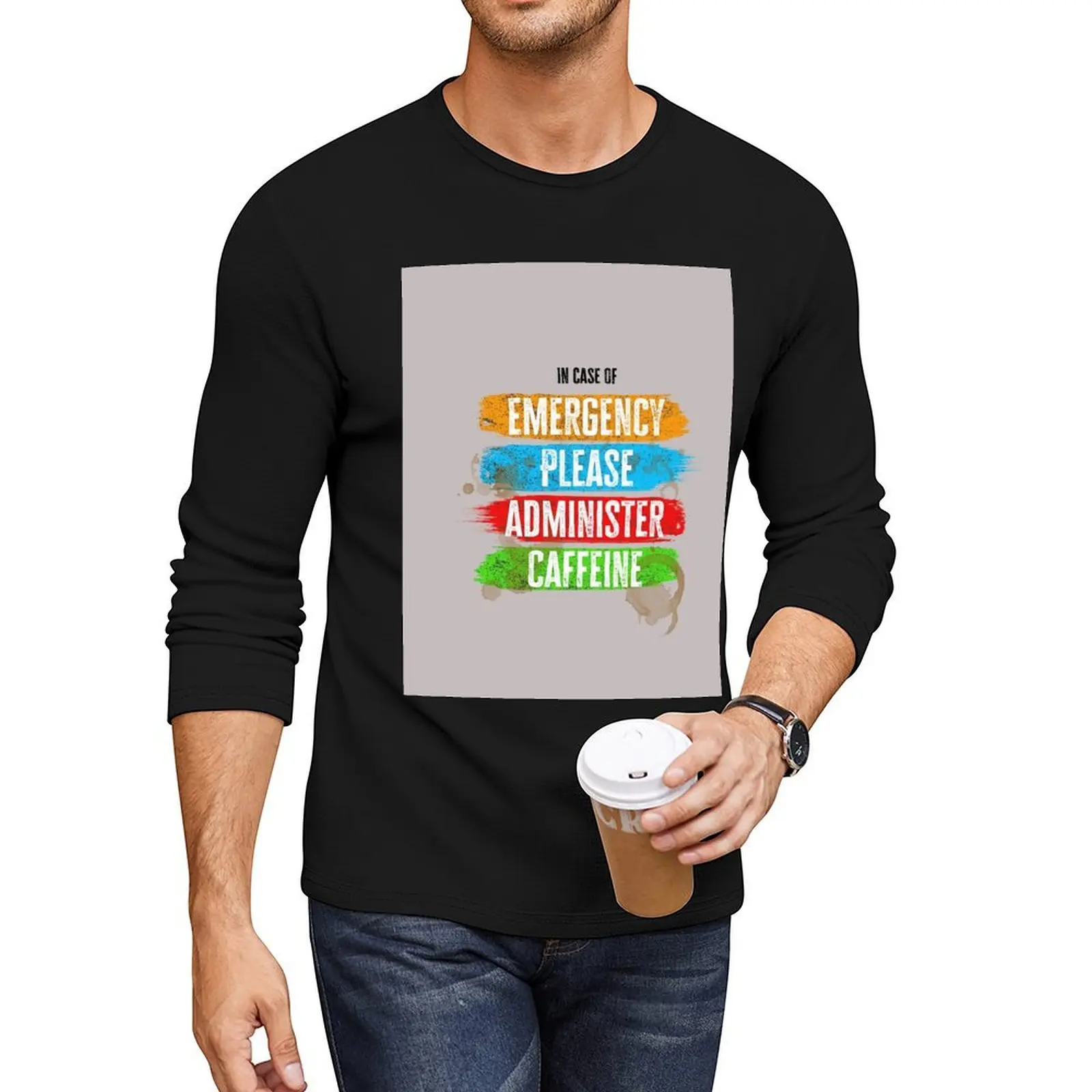Coffee Emergency - длинная футболка Coffee Lover, быстросохнущая рубашка, мужские хлопковые футболки
Coffee Emergency - длинная футболка Coffee Lover, быстросохнущая рубашка, мужские хлопковые футболки