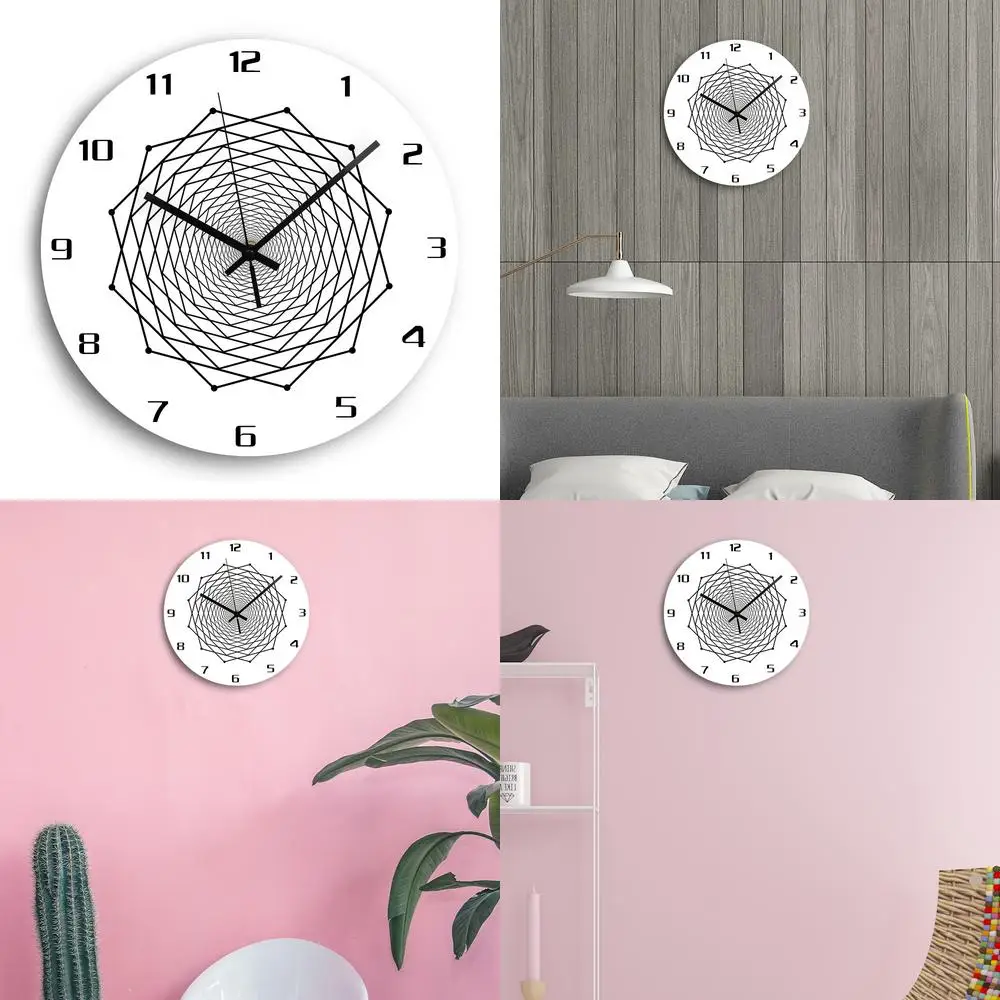 Спиральные геометрические оптические иллюзии, современные настенные часы, гипнотические черно-белые 3D визуальные абстрактные психоделические часы
Спиральные геометрические оптические иллюзии, современные настенные часы, гипнотические черно-белые 3D визуальные абстрактные психоделические часы